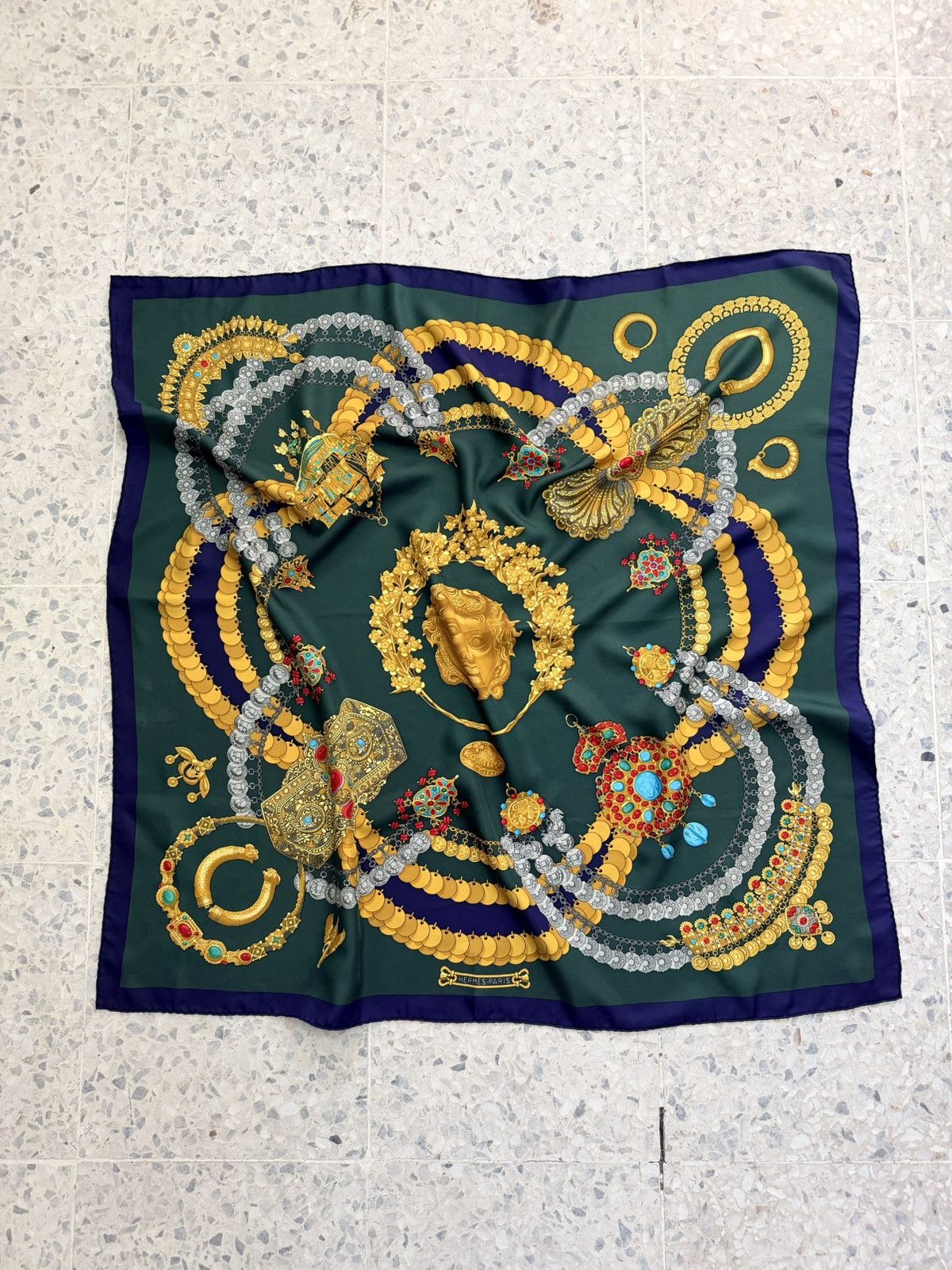 Hermes Rare Vintage 90s Hermes Kosmima Silk Scarve Size ONE SIZE - 15 Thumbnail