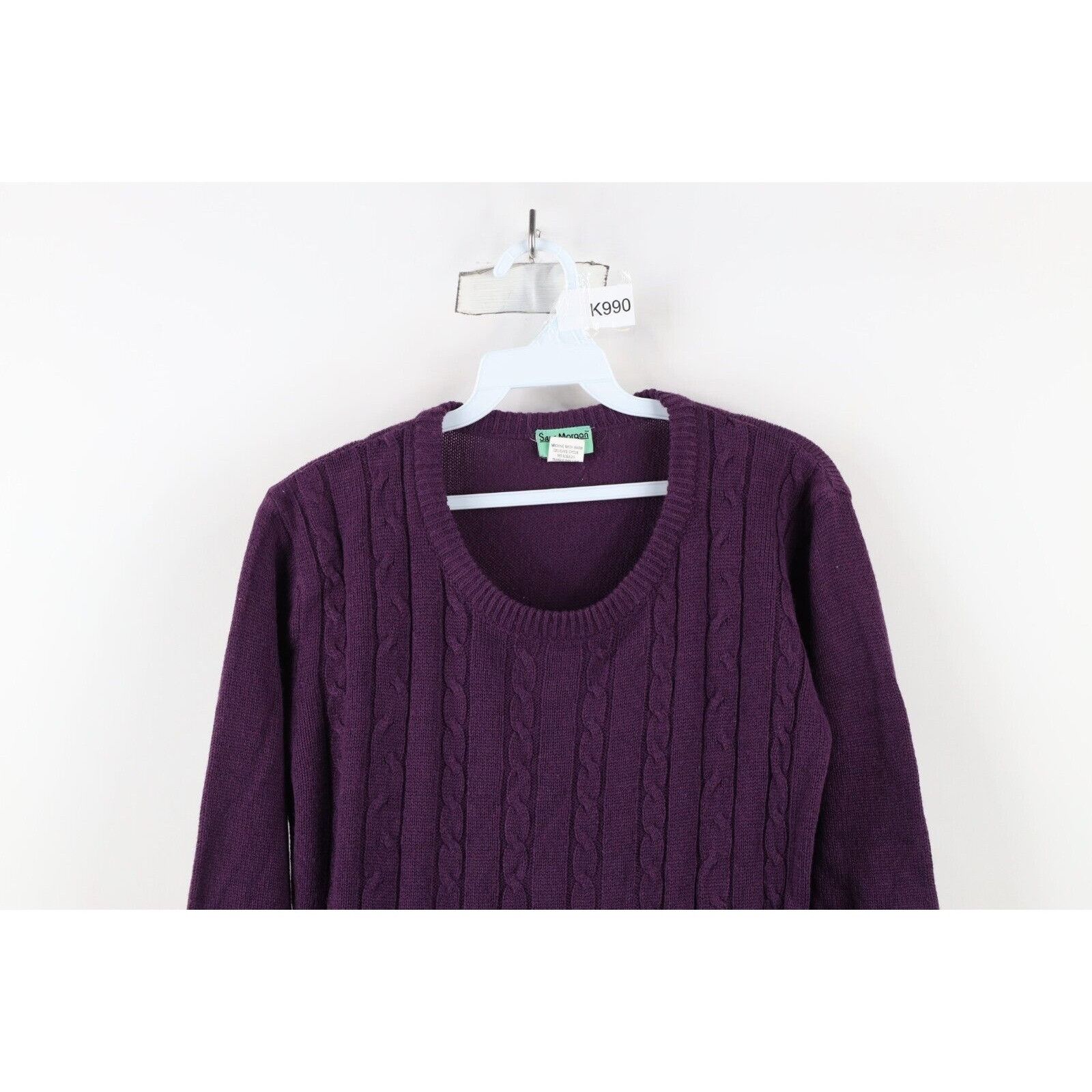 Vintage Vintage 90s Streetwear Cable Knit Long Sleeve Sweater Dress Size M / US 6-8 / IT 42-44 - 2 Thumbnail