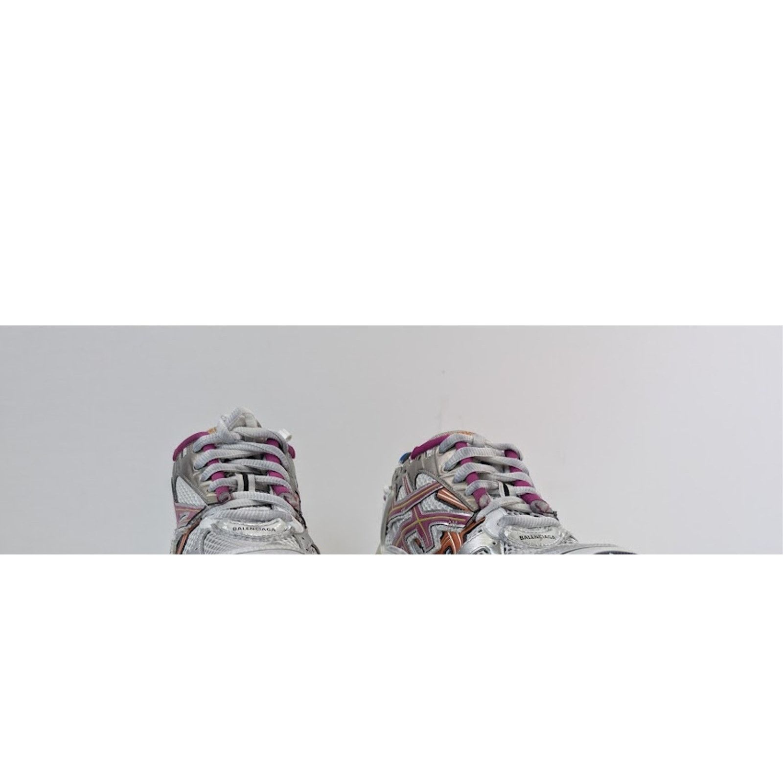 Balenciaga o1rshd1 Runner Sneakers in Multicolor / Mesh / Rubber Size US 13 / EU 46 - 6 Thumbnail