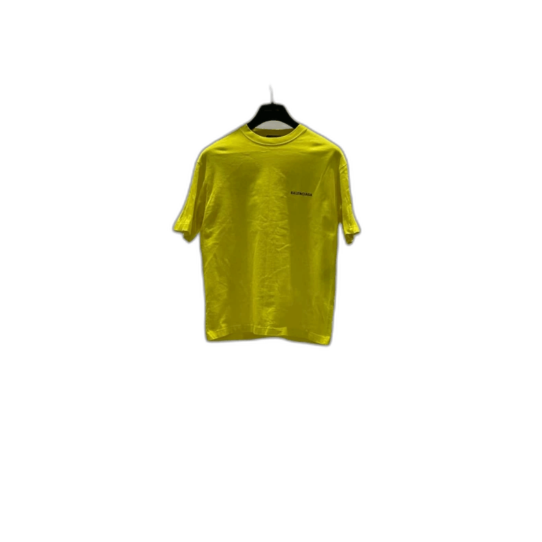Balenciaga Balenciaga Yellow Letter Printed Short Sleeve Shirt-2505 Size US XXS / EU 40 - 1 Thumbnail