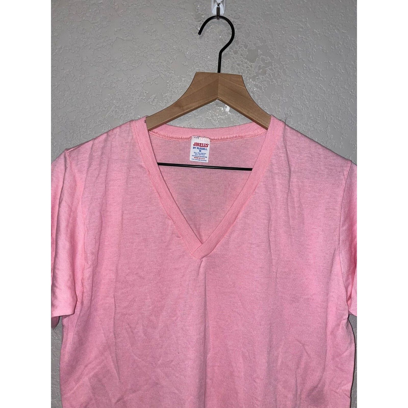 Jerzees 1980s Women's Jerzees Pink Sleeper Sleep Shirt 80s Women OS Size L / US 10 / IT 46 - 2 Thumbnail