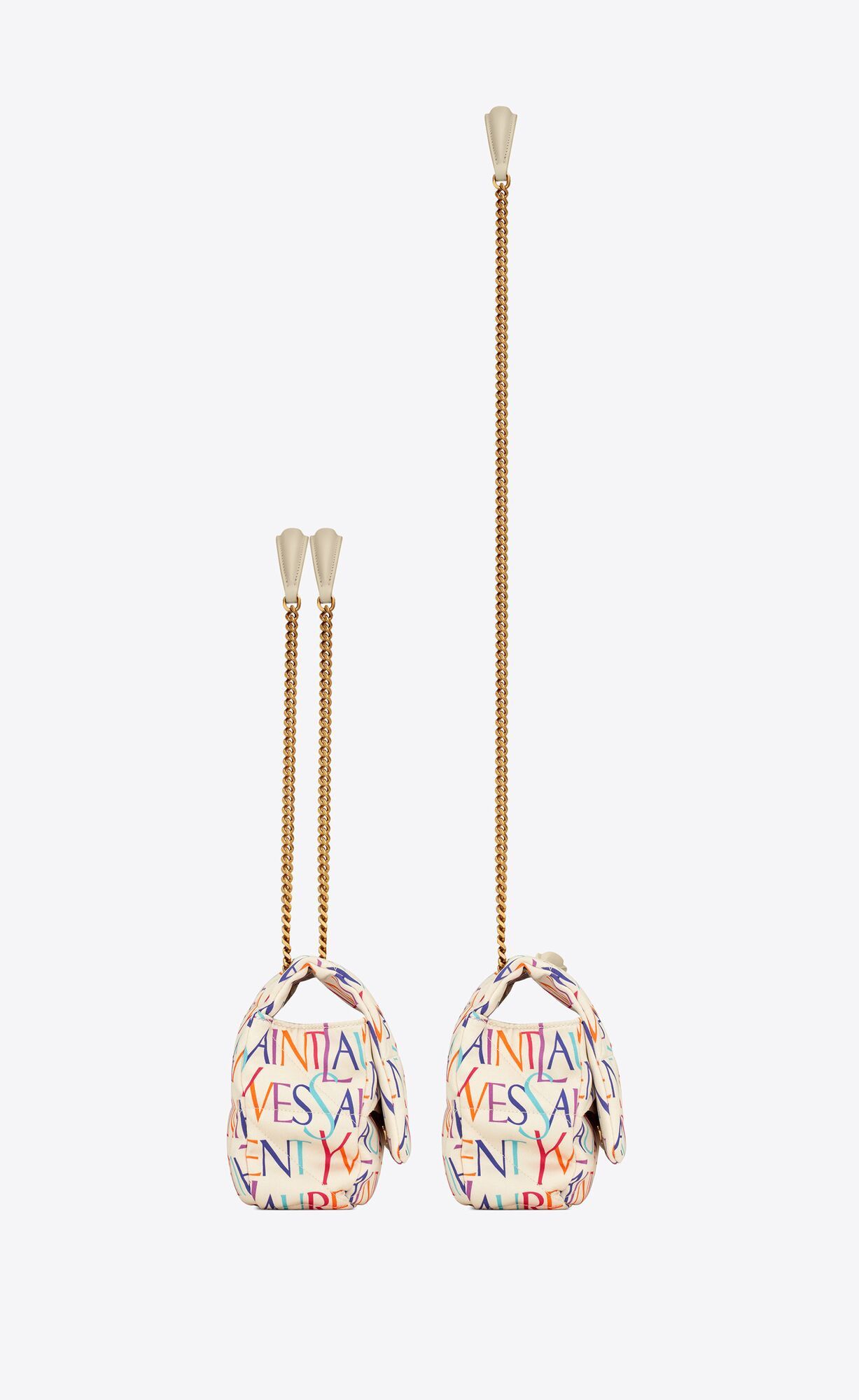 Saint Laurent Paris o1s1wg110724 Size: OS / Jamie Medium Silk Bag in Multicolor Size ONE SIZE - 5 Thumbnail