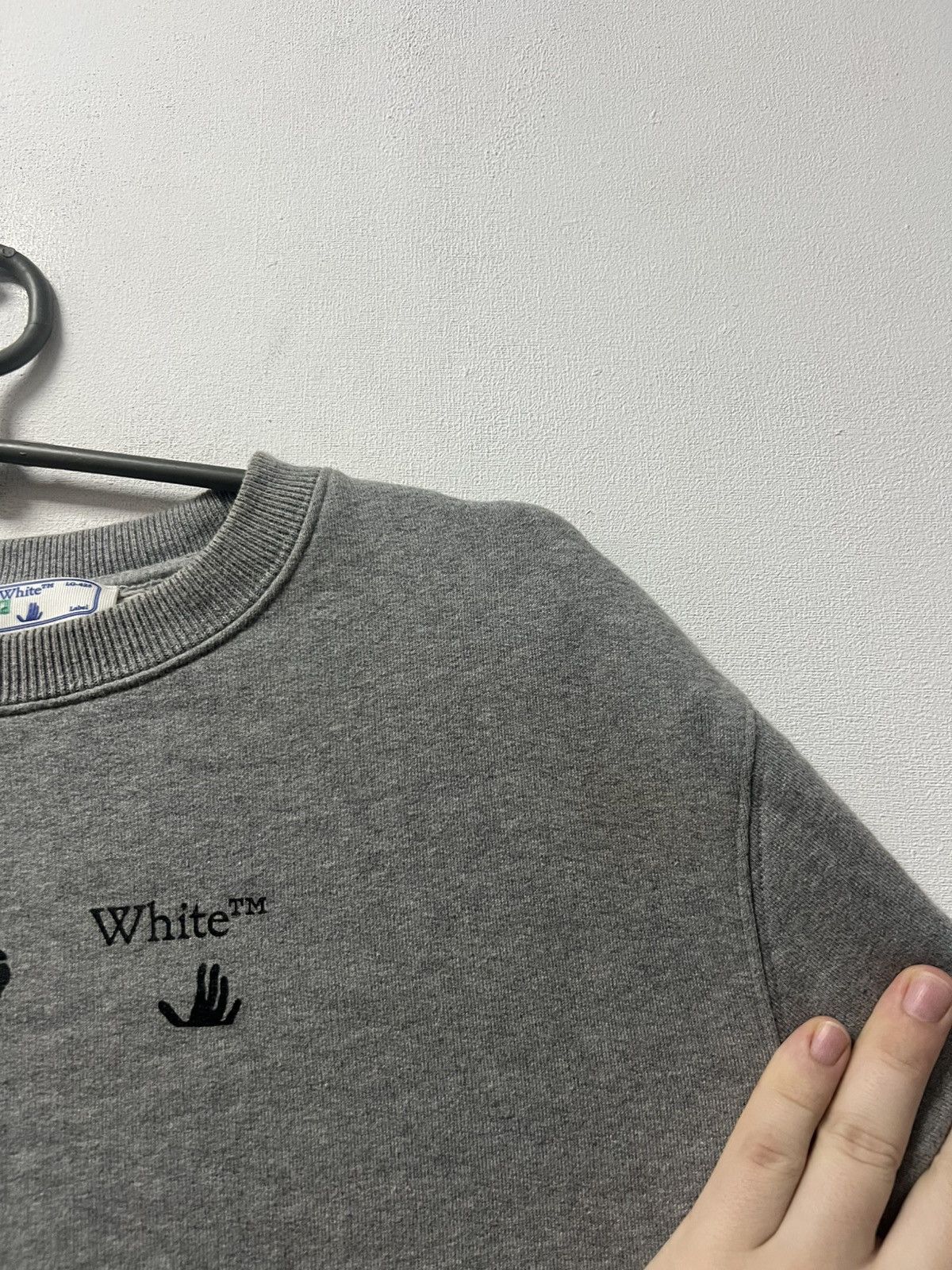 Off-White Off White Sweatshirt Big Logo Size S Gray Men Size US S / EU 44-46 / 1 - 10 Thumbnail