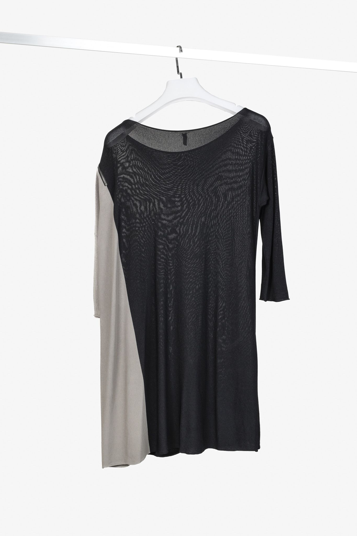 Annette Gortz Annette Gortz SS/14 Bar Black Grey Block Knit Pullover Size S / US 4 / IT 40 - 2 Thumbnail