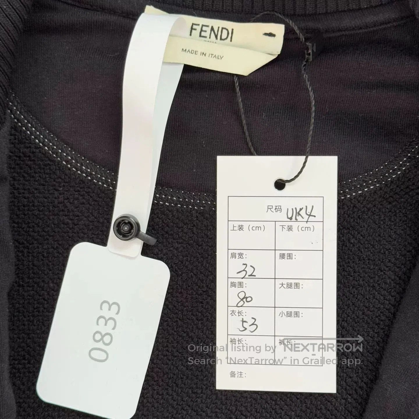 Fendi Fendi Black Double F Logo Zip Jacket. Size US S / EU 44-46 / 1 - 3 Thumbnail