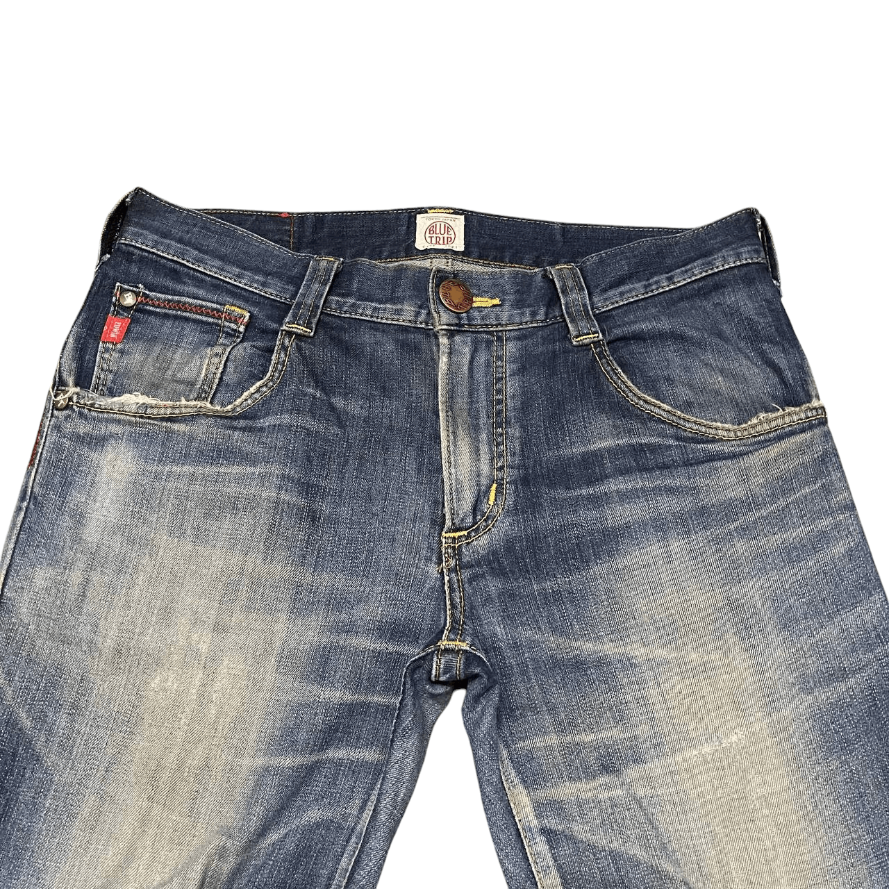 Edwin Vintage Edwin Blue Trip Flared Denim Jeans Size US 34 / EU 50 - 2 Thumbnail