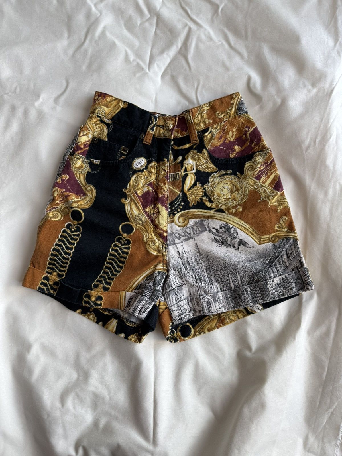 Moschino Vintage Moschino Jeans Printed Shorts Size 22" - 1 Thumbnail