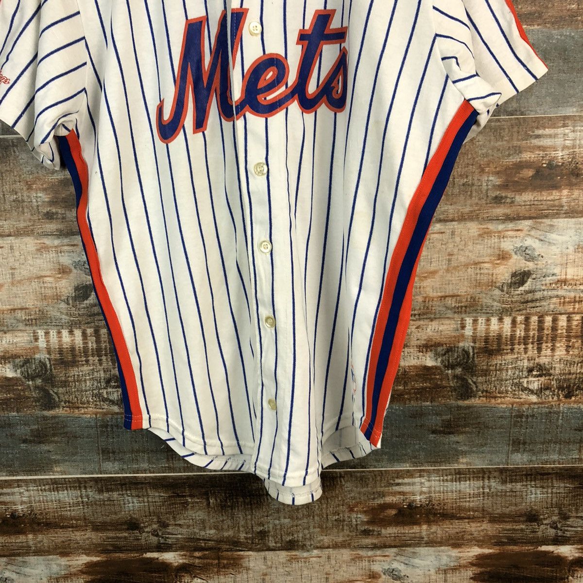 MLB Major League Mets MLB made in usa White Jersey #A2353 Size US L / EU 52-54 / 3 - 6 Thumbnail