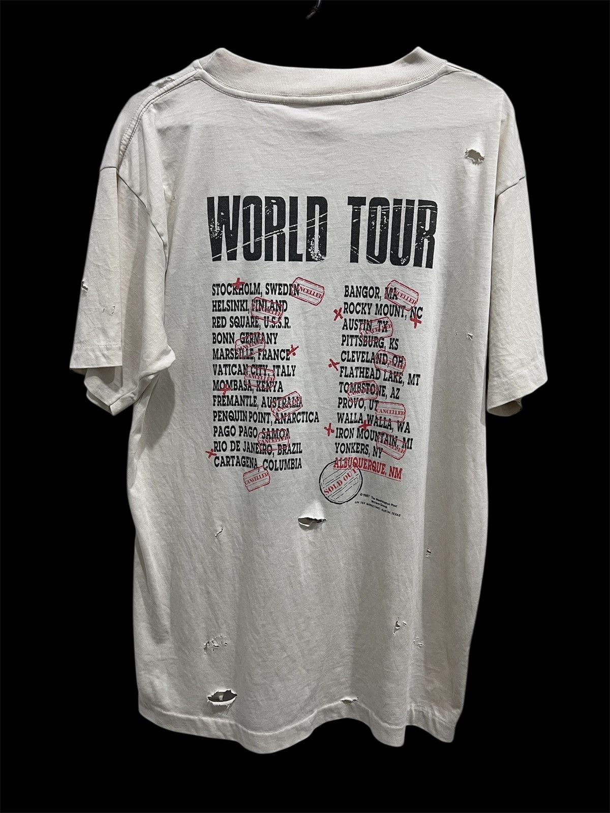 Vintage Vintage 80s Billy And The Boingers World Tour Thrashed Humor Size US M / EU 48-50 / 2 - 4 Thumbnail
