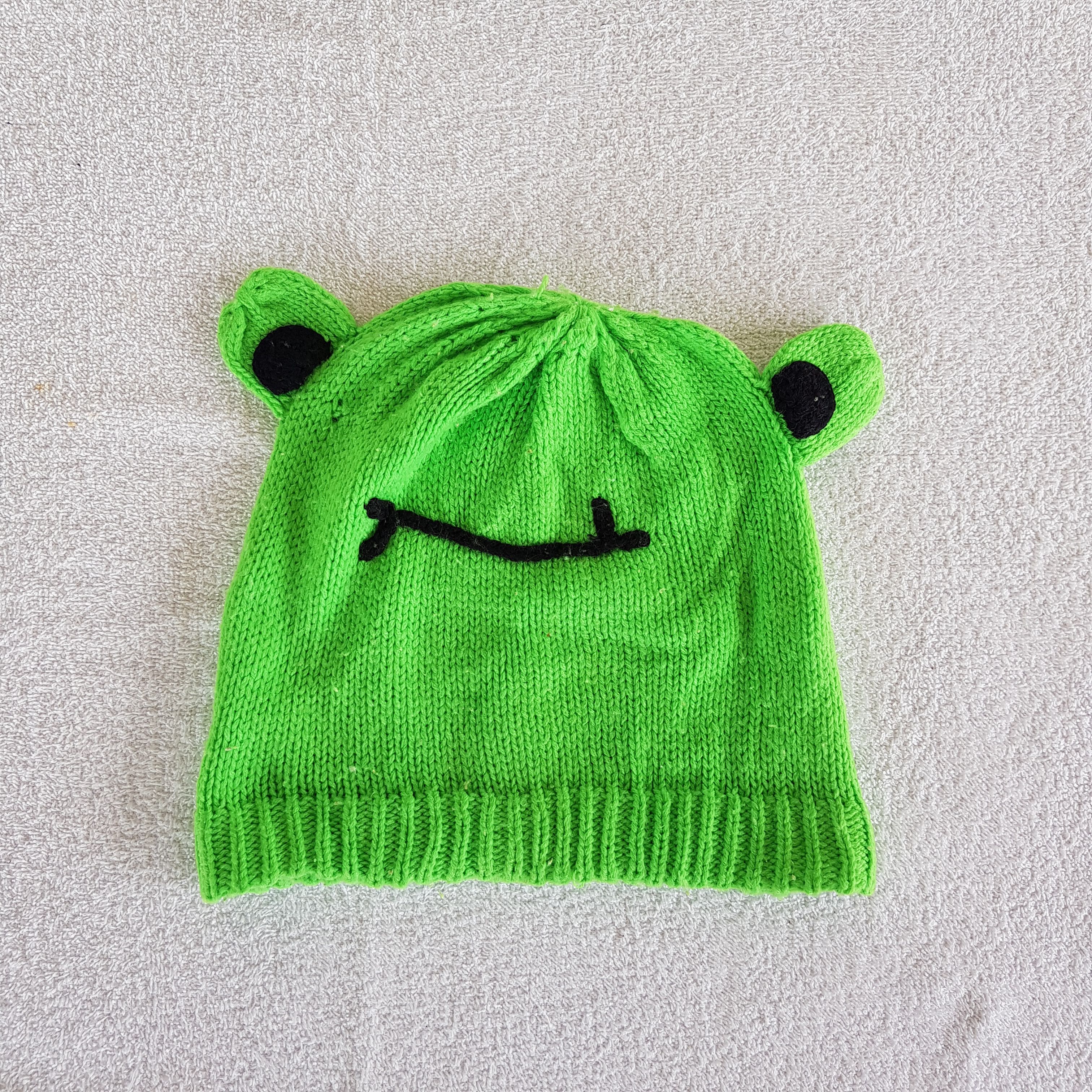 Japanese Brand Frog Beanie Kerupi Anime Cartoon Snow Cap Hats. Size ONE SIZE - 6 Thumbnail