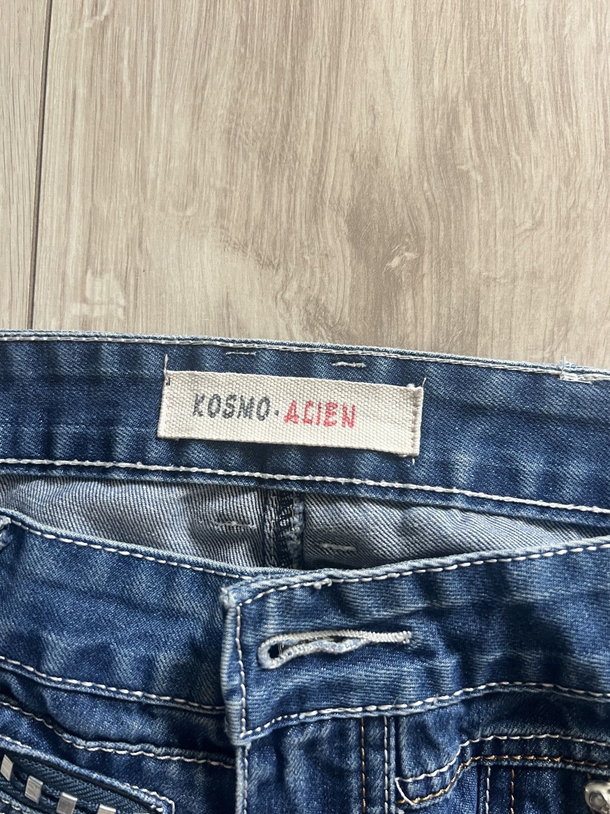 Japanese Brand × Vintage Y2K vintage Kosmo lupo Alien jeans Size US 32 / EU 48 - 6 Thumbnail