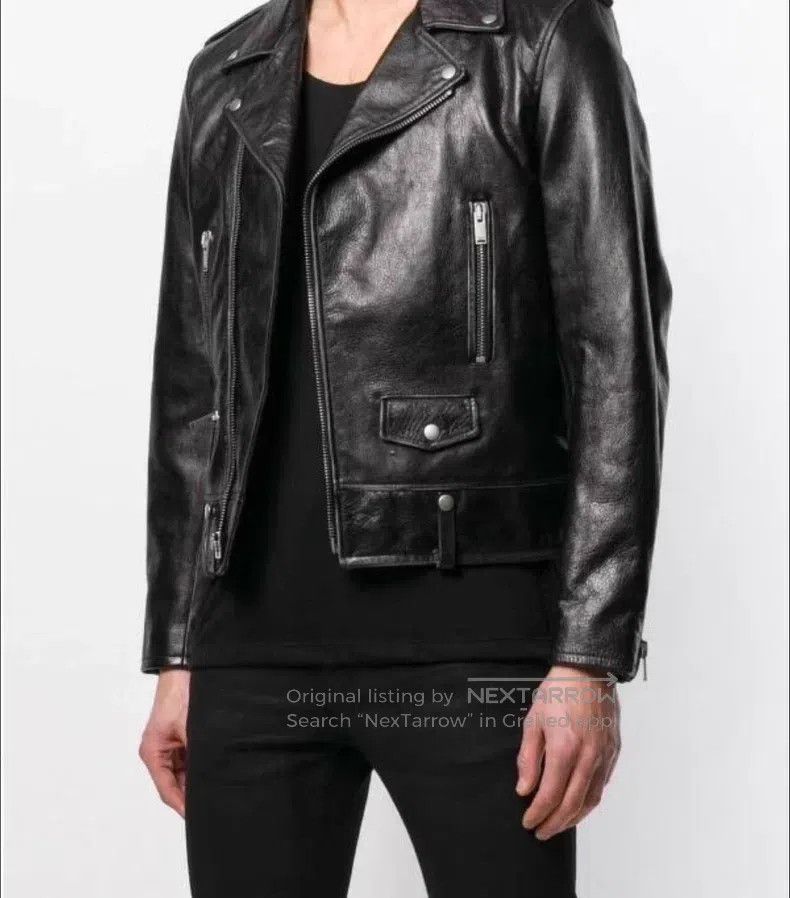 Saint Laurent Paris Saint Laurent Paris Black leather biker jacket Size US S / EU 44-46 / 1 - 7 Thumbnail