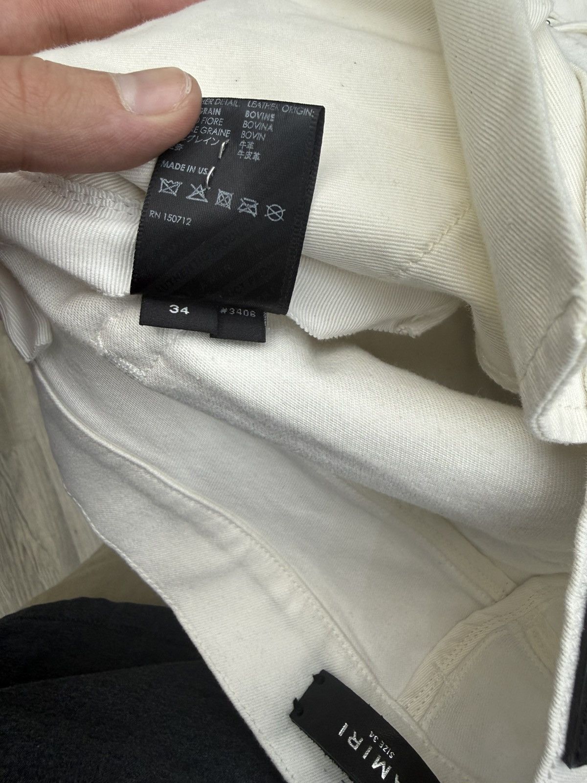 Amiri Amiri MX1 - Distressed Detailing (White) Size US 34 / EU 50 - 7 Thumbnail