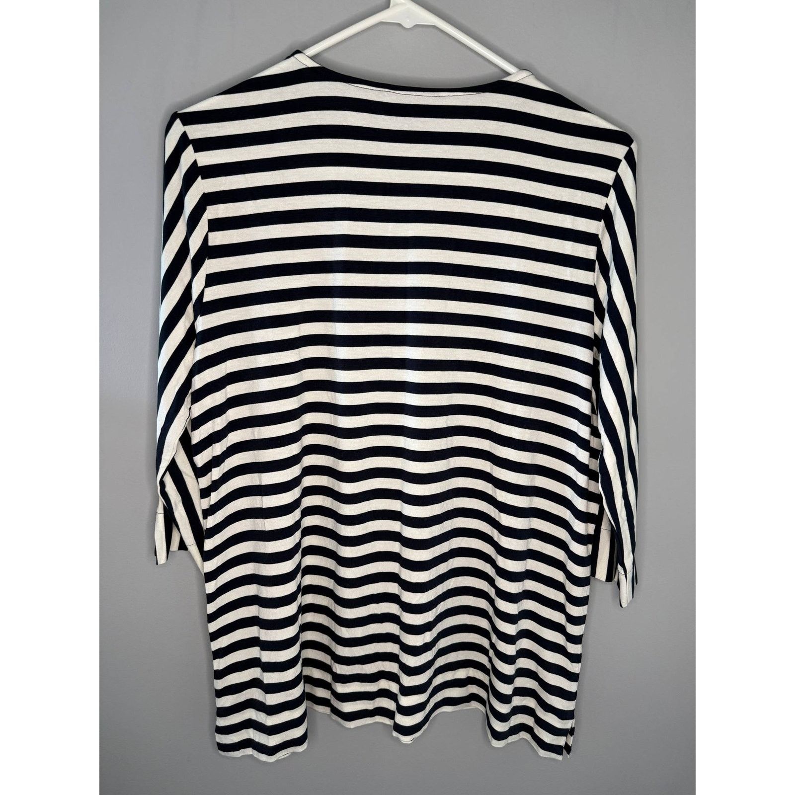 Other J. Jill Wearever Collection Striped Tunic Top White/Black M Size M / US 6-8 / IT 42-44 - 2 Thumbnail