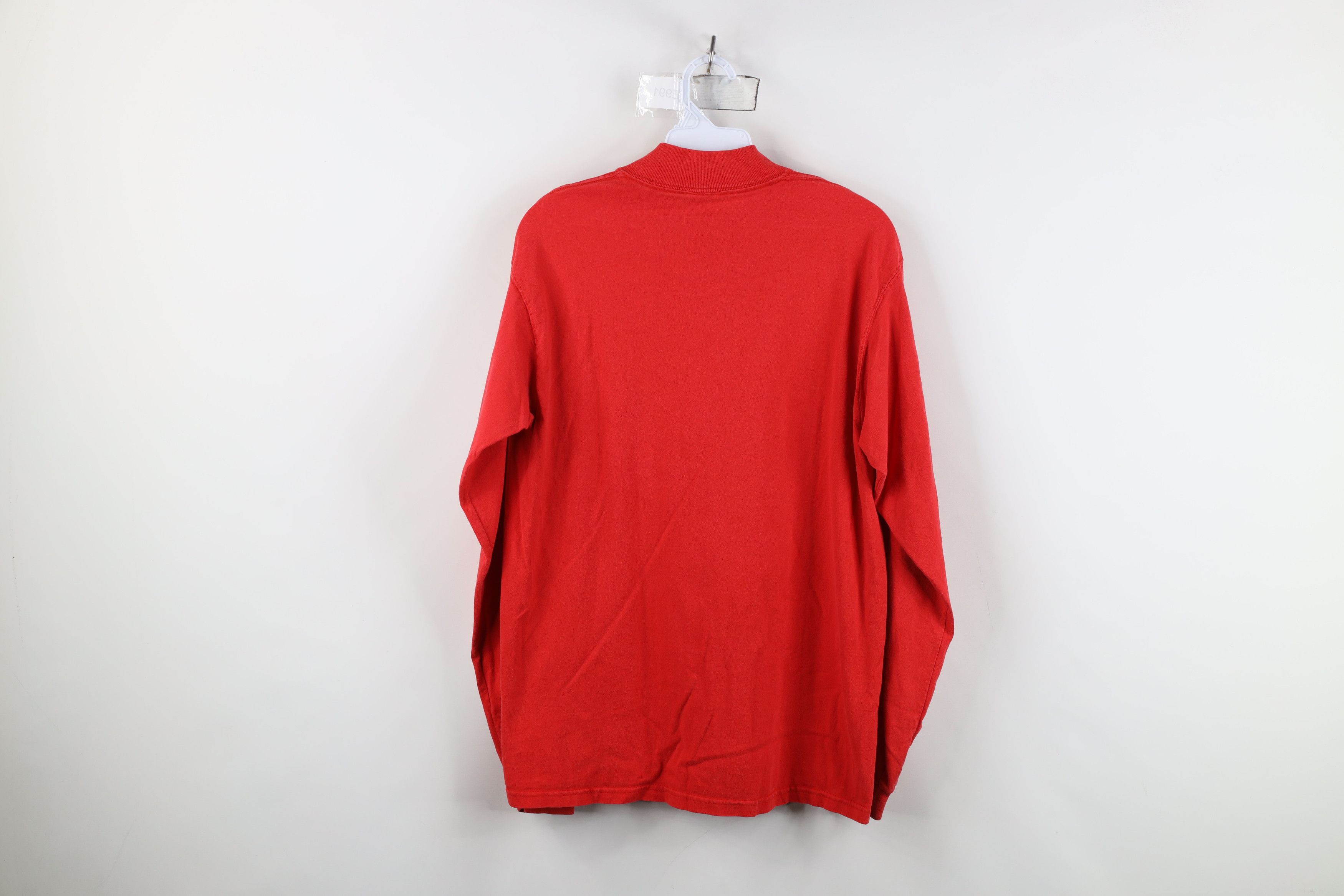Vintage Vintage 90s Streetwear Mock Neck Long Sleeve T-Shirt Cotton Size US S / EU 44-46 / 1 - 11 Thumbnail