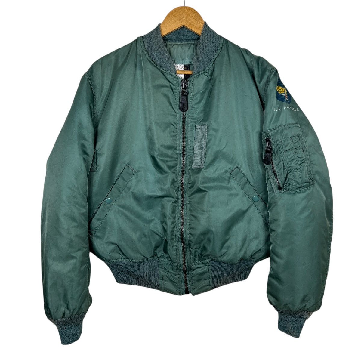 Alpha Industries 🔥 RARE RIOT ALPHA MA-1 US AIR FORCE SATIN BOMBER JACKET Size US M / EU 48-50 / 2 - 1 Thumbnail