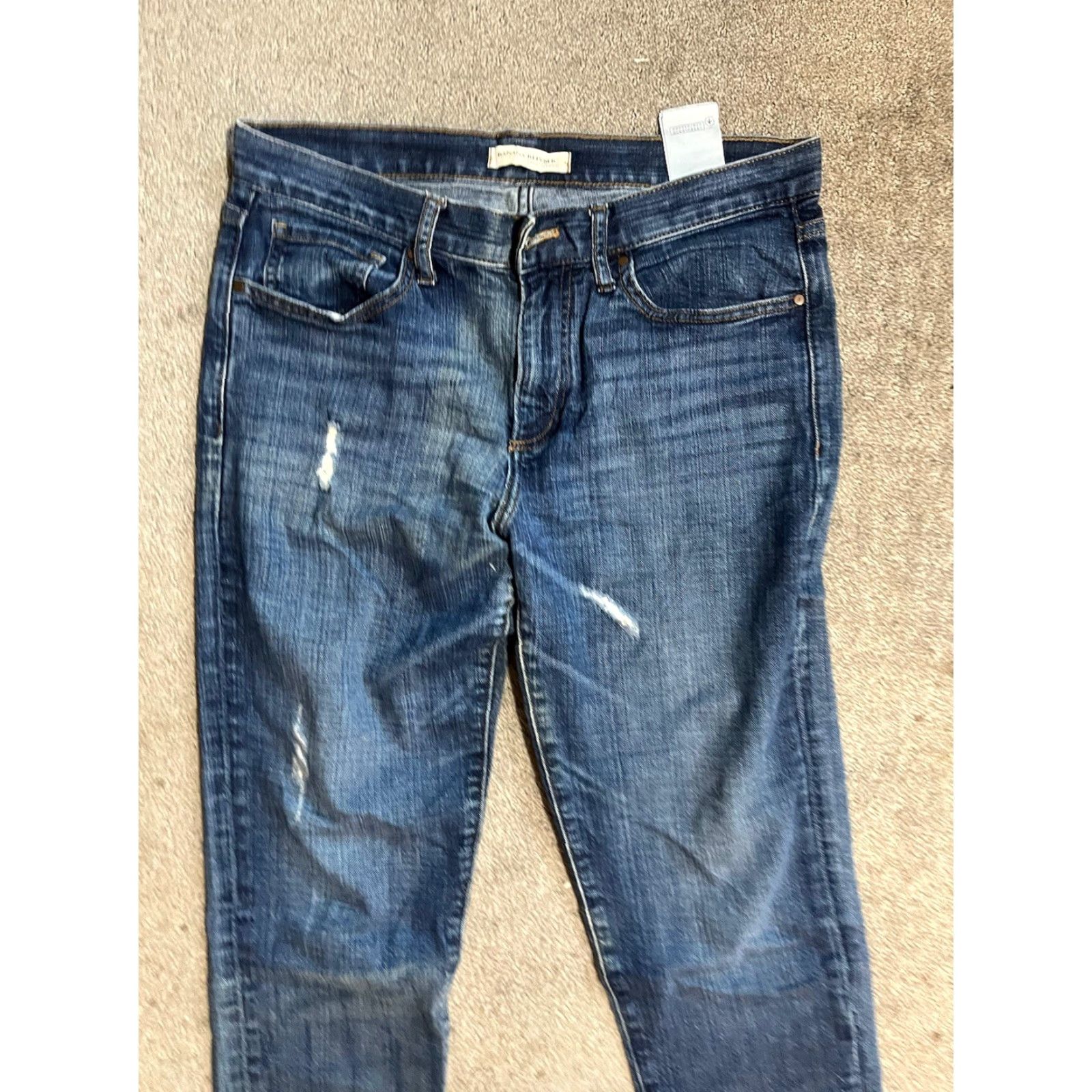 Banana Republic Banana Republic Women Boyfriend Distressed Low Rise Jeans 28 Jeans City Modern City Distressed 27 in 28 Regular Womens Size 28" / US 6 / IT 42 - 2 Thumbnail