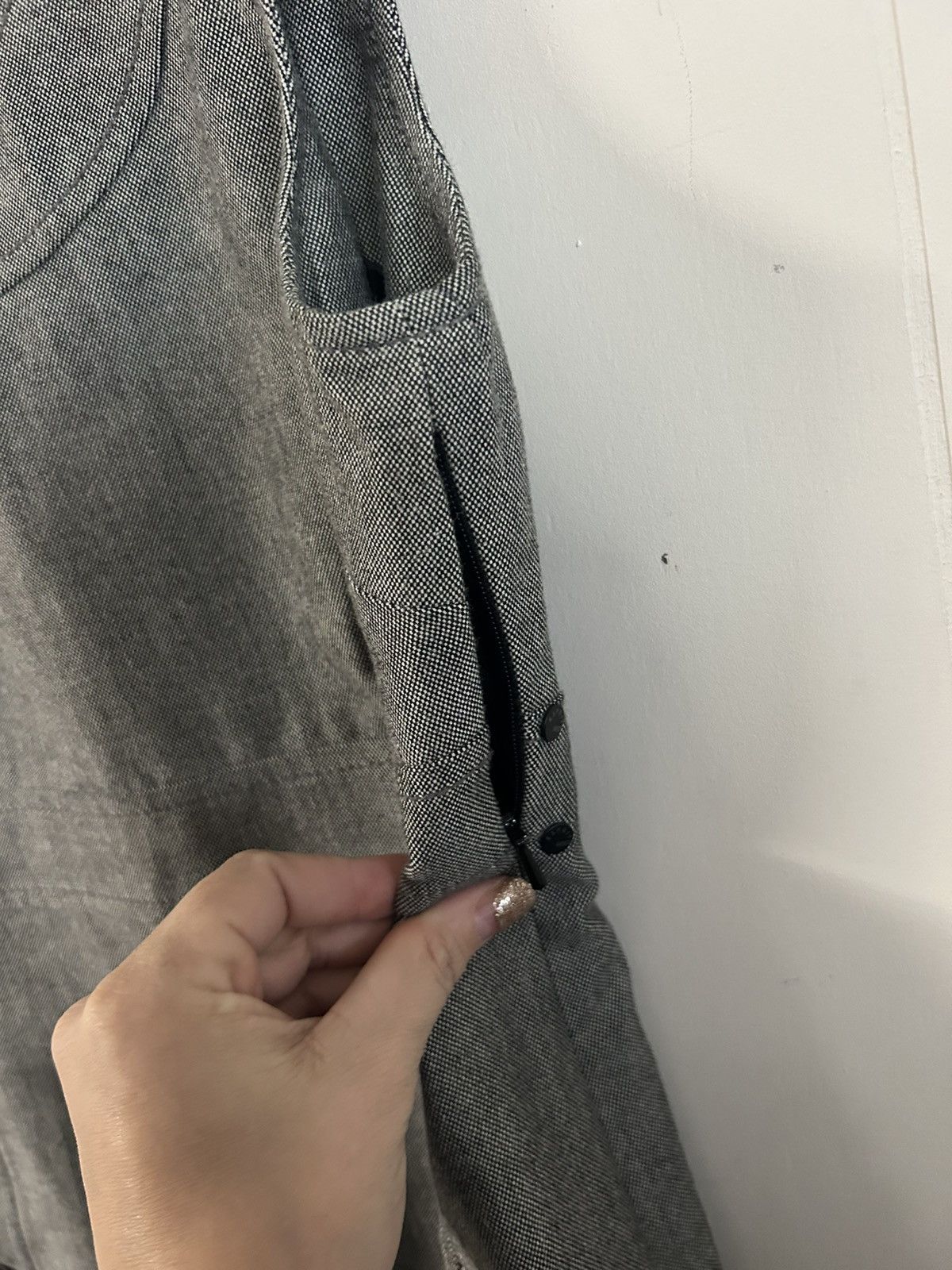 Esprit ESPRIT 90s Wool Pencil Shift Dress Sz 4 Career Grey Pockets Size S / US 4 / IT 40 - 5 Thumbnail