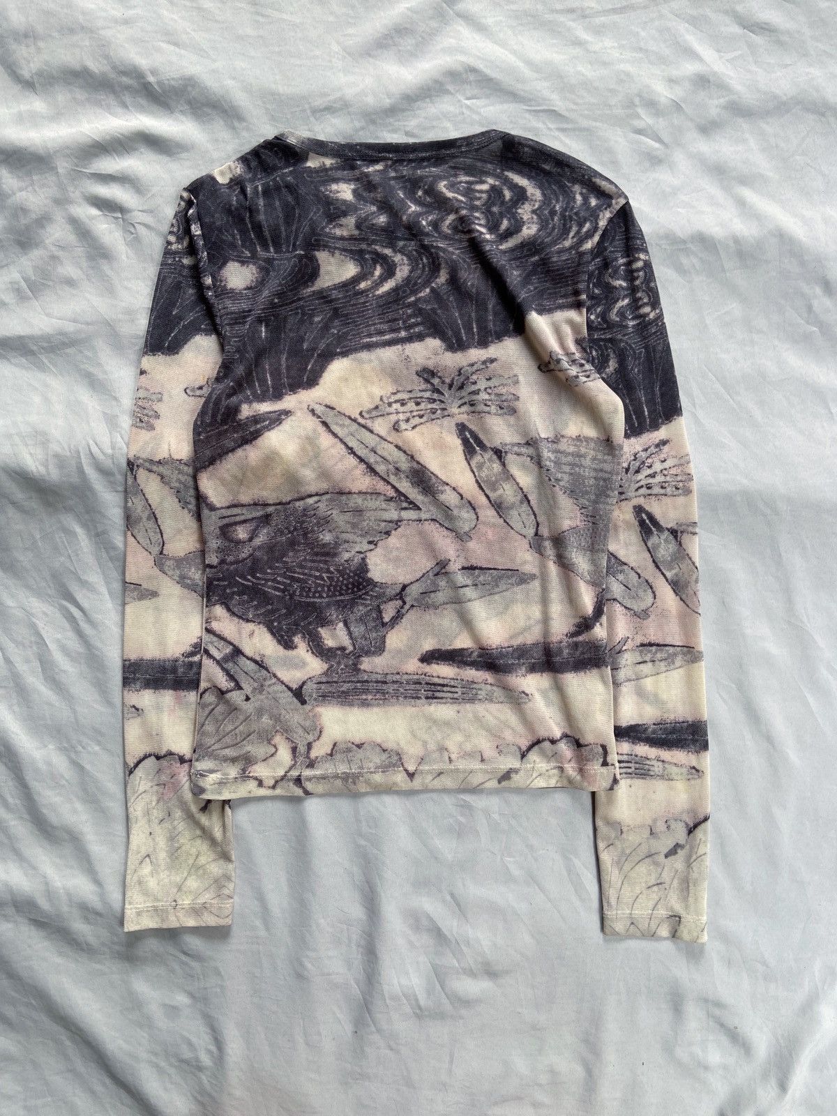 If Six Was Nine JAPANESE BRAND MESH TOP PRINTED LONG SLEEVE Size US S / EU 44-46 / 1 - 13 Thumbnail