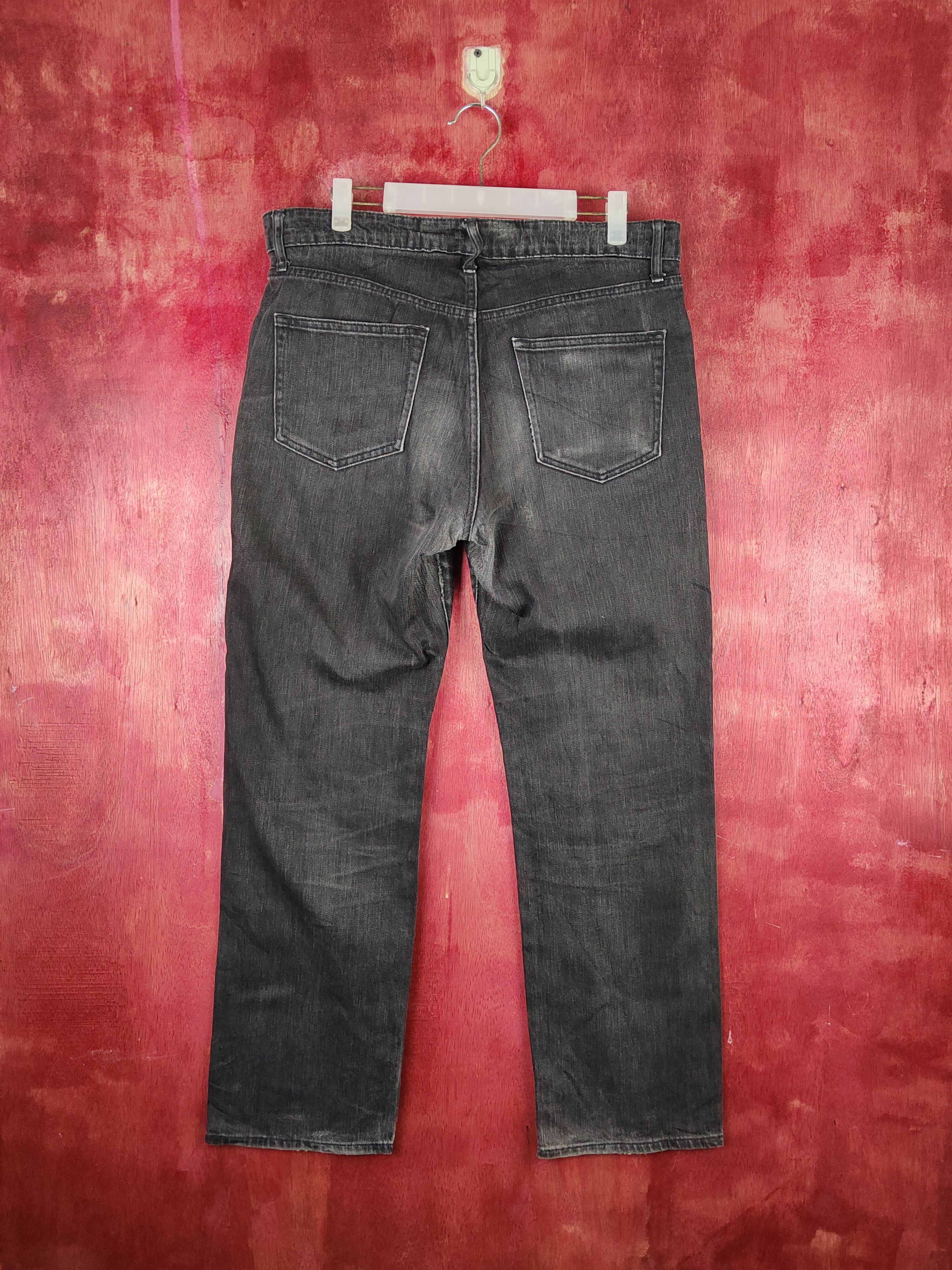 Japanese Brand Uniqlo Blue Faded Distressed Ripped Jeans #S1701 Size US 33 - 8 Thumbnail