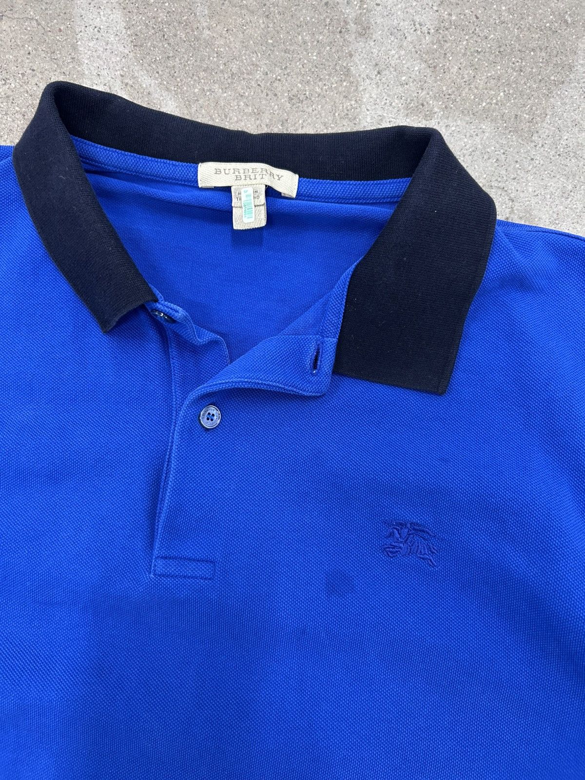 Burberry Burberry Color-Block Polo Shirt with Embroidery Size M / US 6-8 / IT 42-44 - 3 Thumbnail