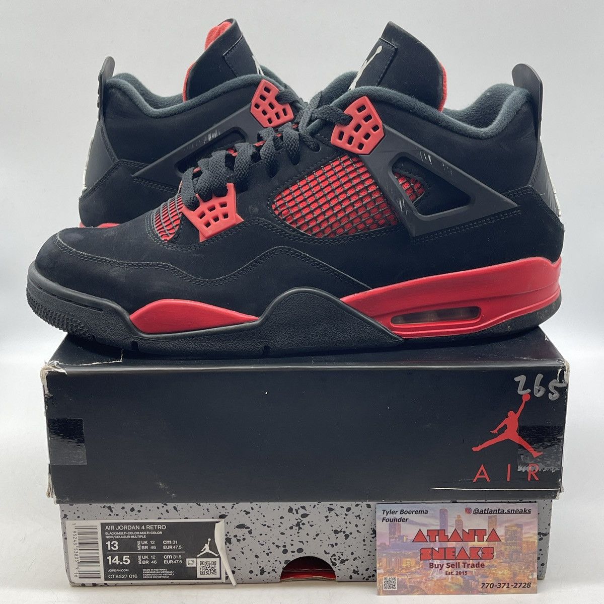 Jordan Brand Air Jordan 4 red thunder Size US 13 / EU 46 - 1 Thumbnail