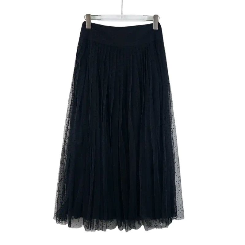 Dior Dior Black Silk Women’s Midi Skirt 0089 Size 23" - 1 Thumbnail