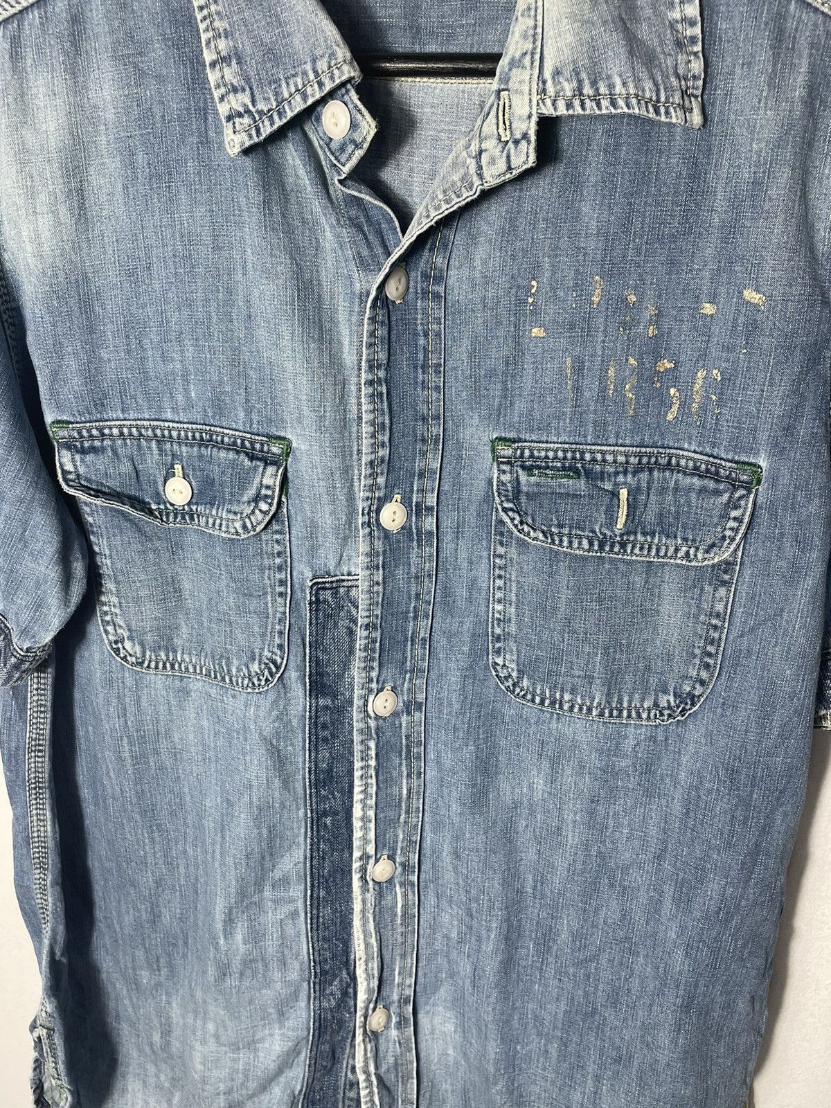 Japanese Brand × Vintage Distressed Army Look A Like Japanese Shirt Size US M / EU 48-50 / 2 - 3 Thumbnail