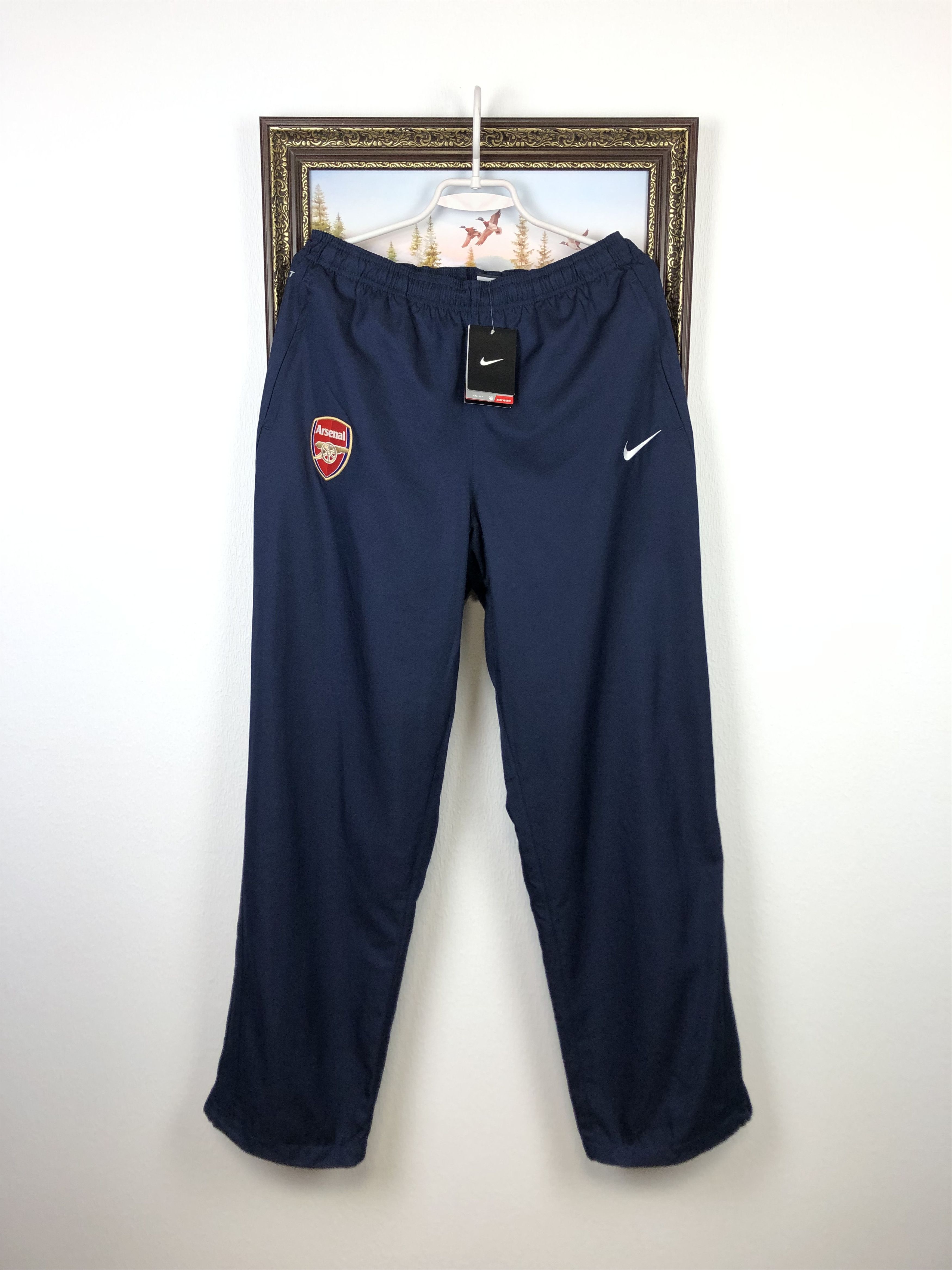 Arsenal Nike Football Pants Soccer Sweatpants Blue Gunners