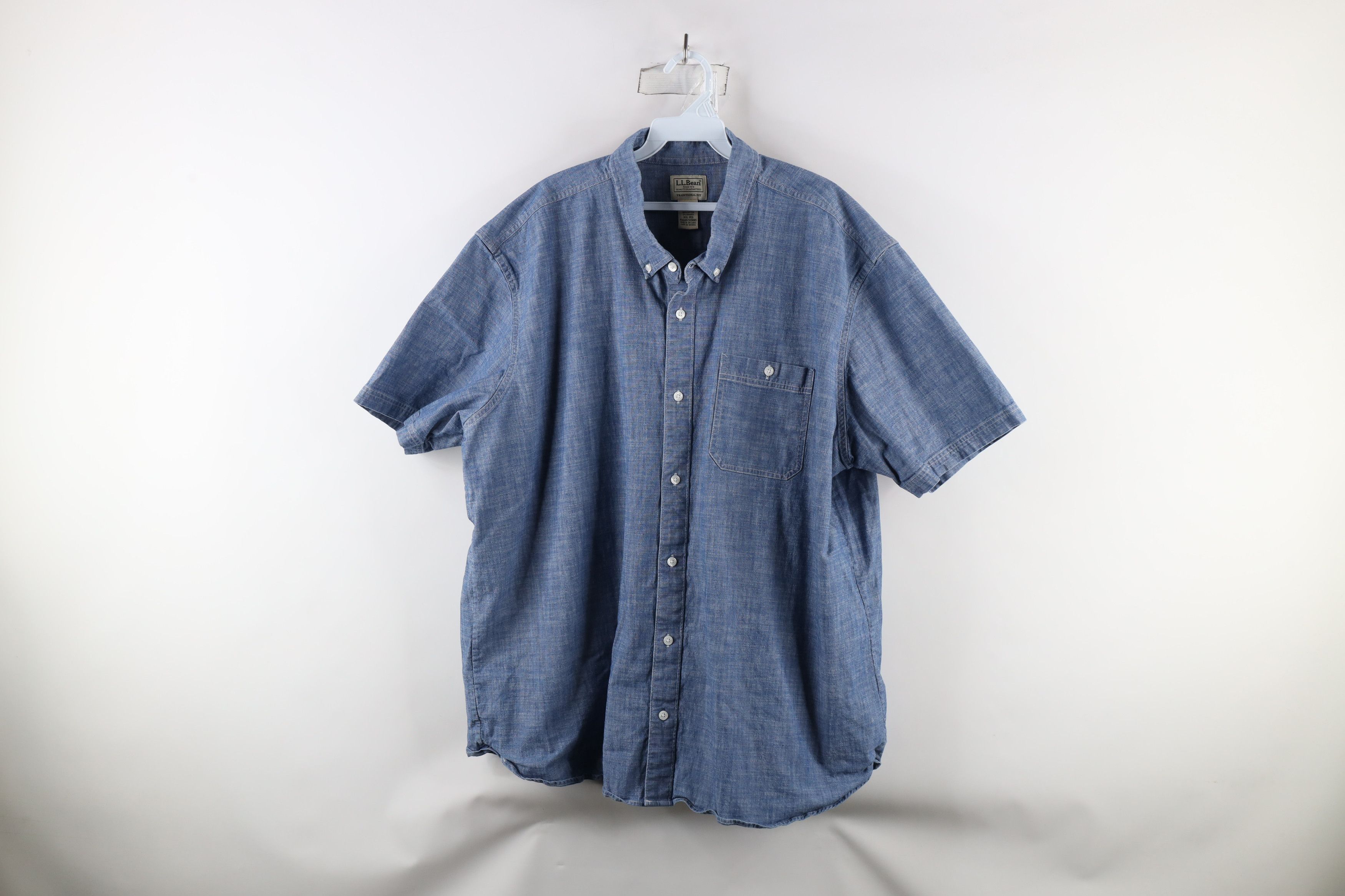 L.L. Bean × Vintage Vintage LL Bean Short Sleeve Collared Button Down Shirt Size US XXL / EU 58 / 5 - 1 Thumbnail