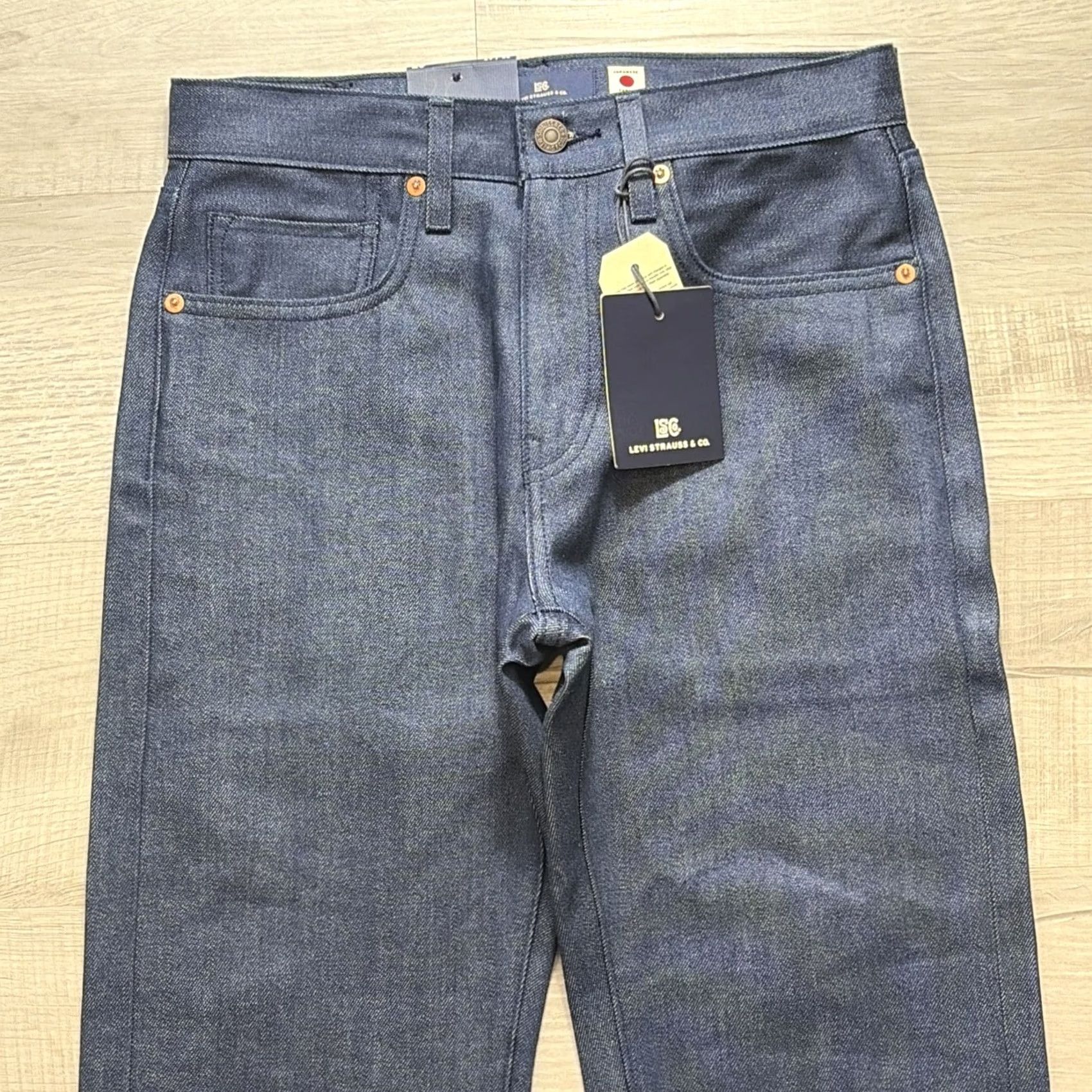 Levi's VINTAGE Levi's 505 Regular Japanese Selvedge Denim Jeans Men 29 x 32 Blue Straight NWT Rare Size US 29 - 2 Thumbnail