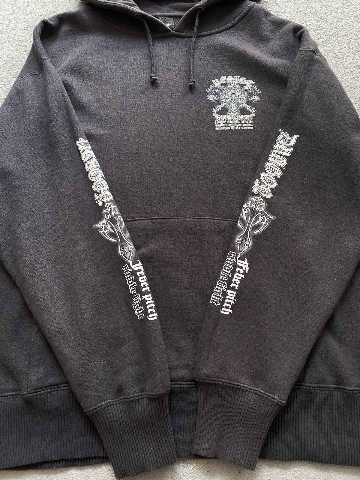 Beauty Beast × Japanese Brand × Vintage Beaumere Cross Poem Sun Faded Hoodie Ifsixwasnine Style Size US L / EU 52-54 / 3 - 3 Thumbnail