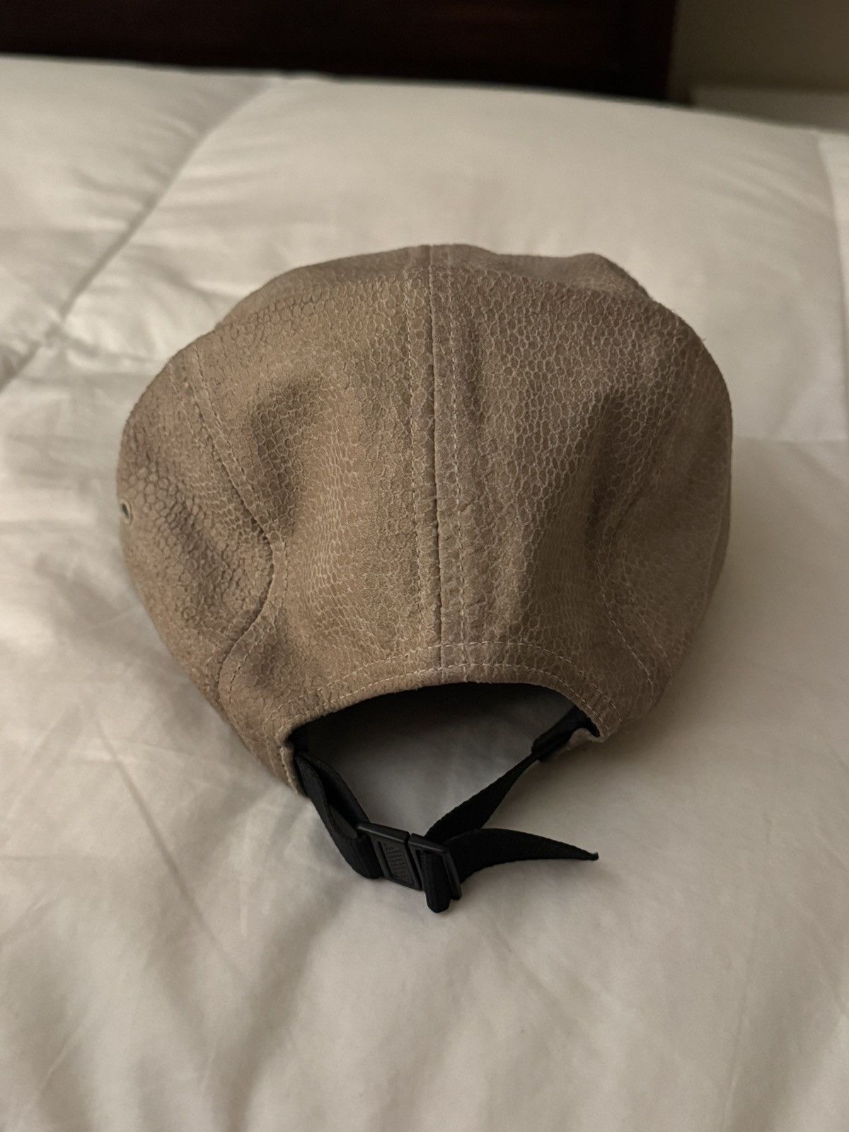 Supreme Supreme SS16 Box Logo Suede Camp 5 Panel Cap Snakeskin Size ONE SIZE - 2 Thumbnail