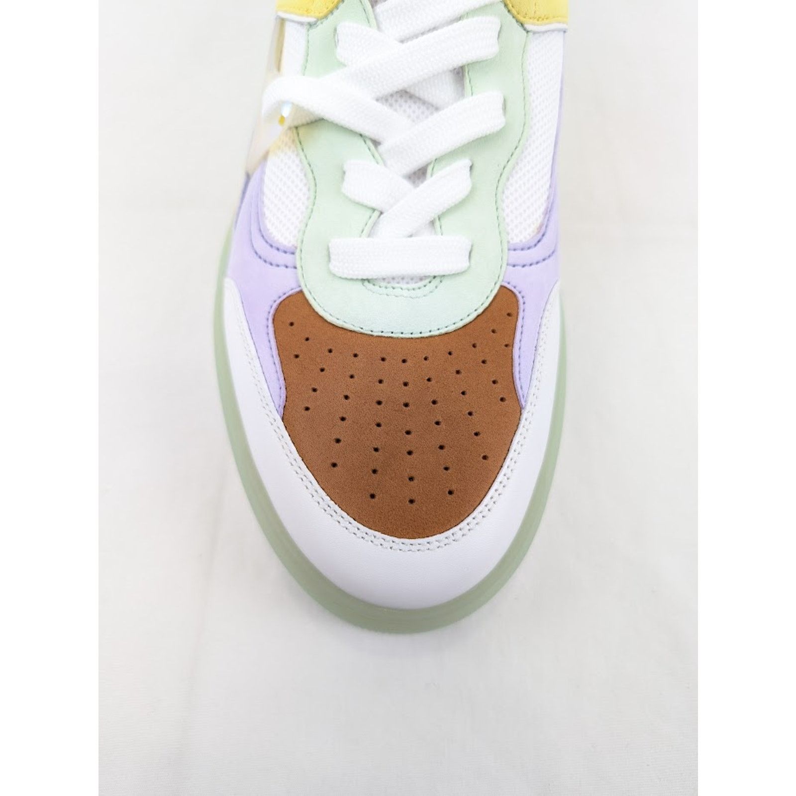 Christian Louboutin o1rshd1 Calf Astrol Loubi Flat Sneakers Studio Green/Lilac Size US 11 / EU 44 - 5 Thumbnail