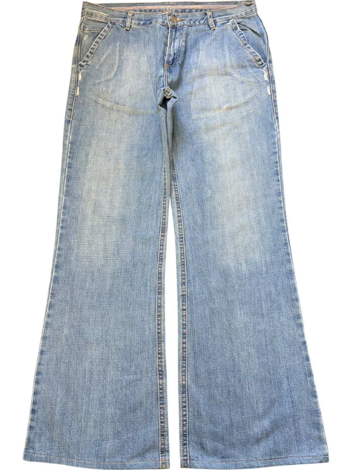 Diesel Vintage Adolfo Dominguez Distressed Flare Jeans Size 35" - 1 Thumbnail