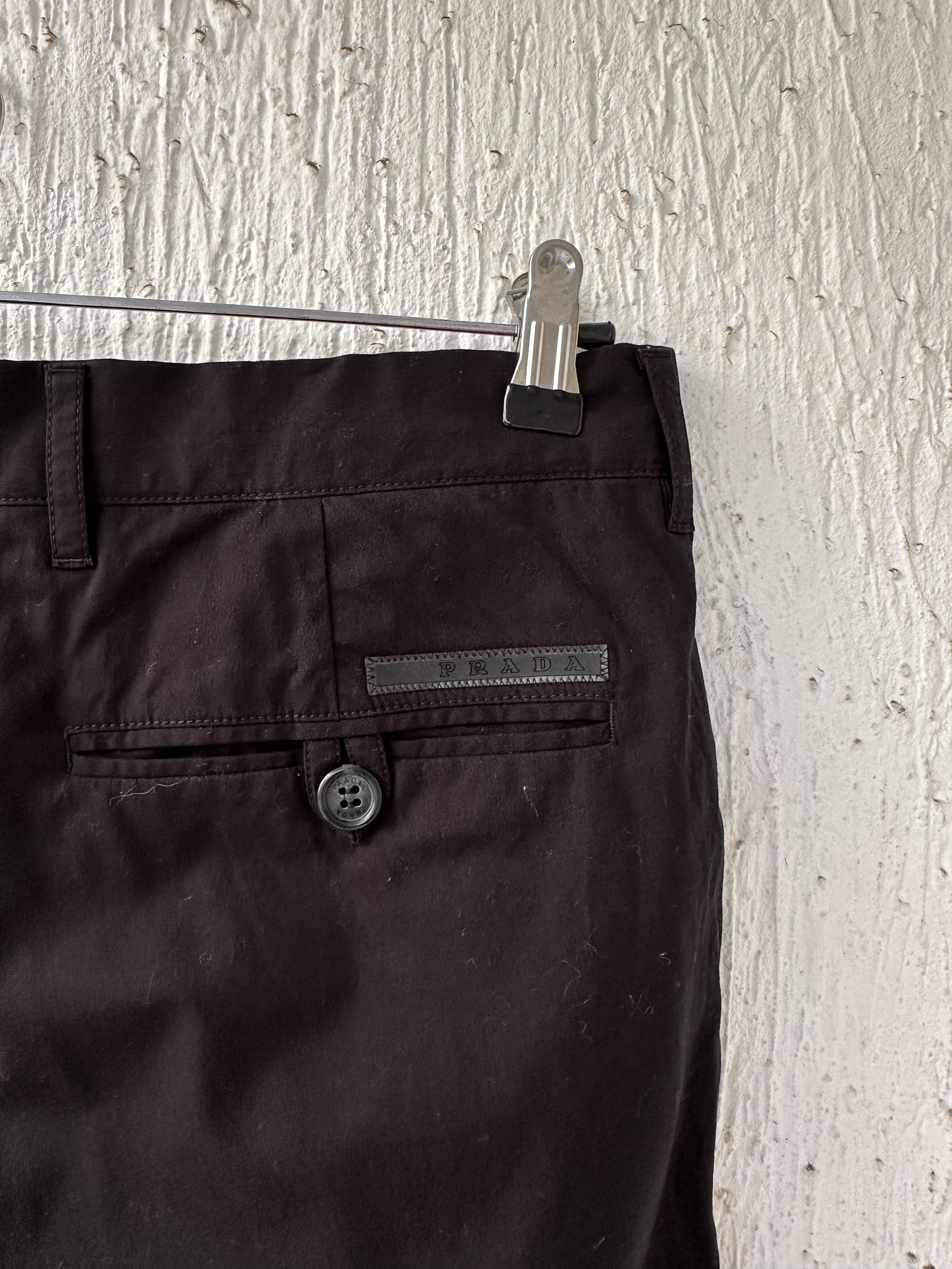Prada black cotton trousers Size US 34 / EU 50 - 3 Thumbnail