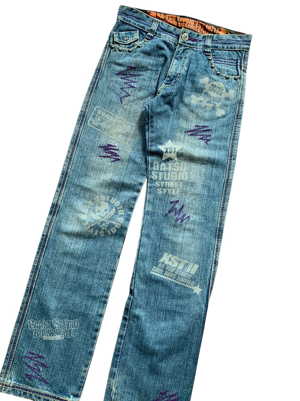 Hysteric Glamour Ba-tsu studio japanese blue jeans Size US 30 / EU 46 - 2 Thumbnail
