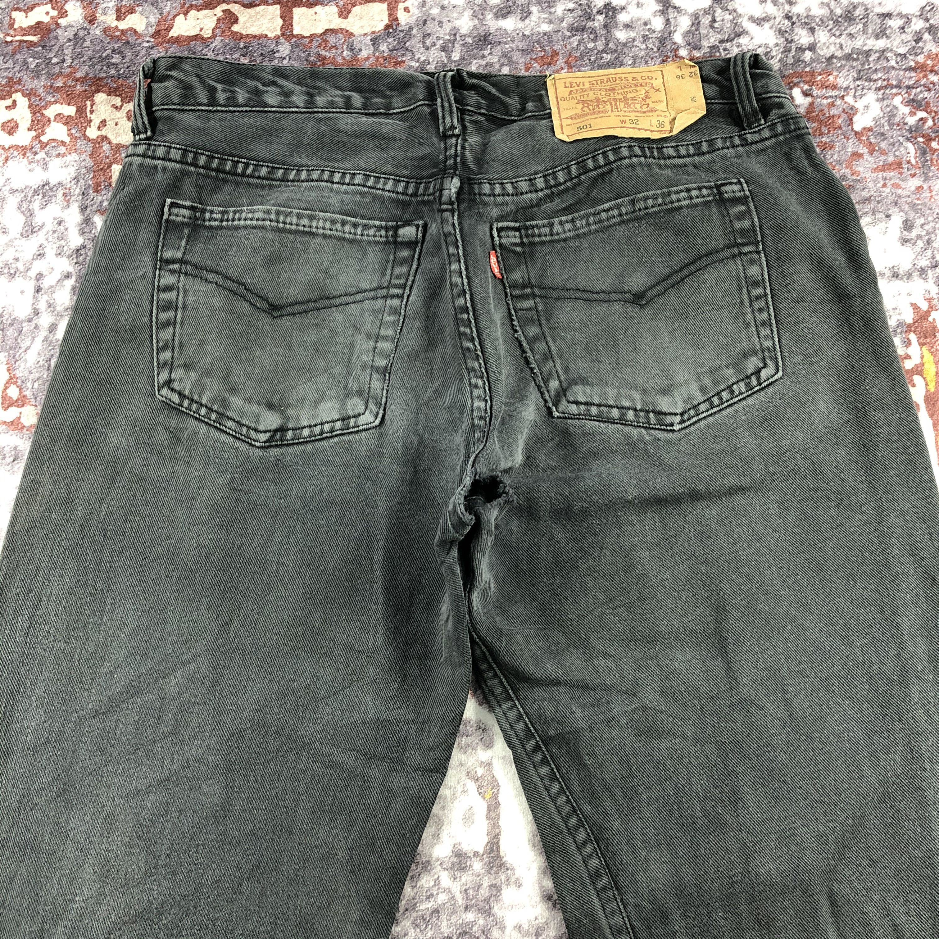 Levi's × Vintage 80s Vintage Distress Sunfaded Levis 501 Jeans-JM2098 Size US 32 / EU 48 - 4 Thumbnail