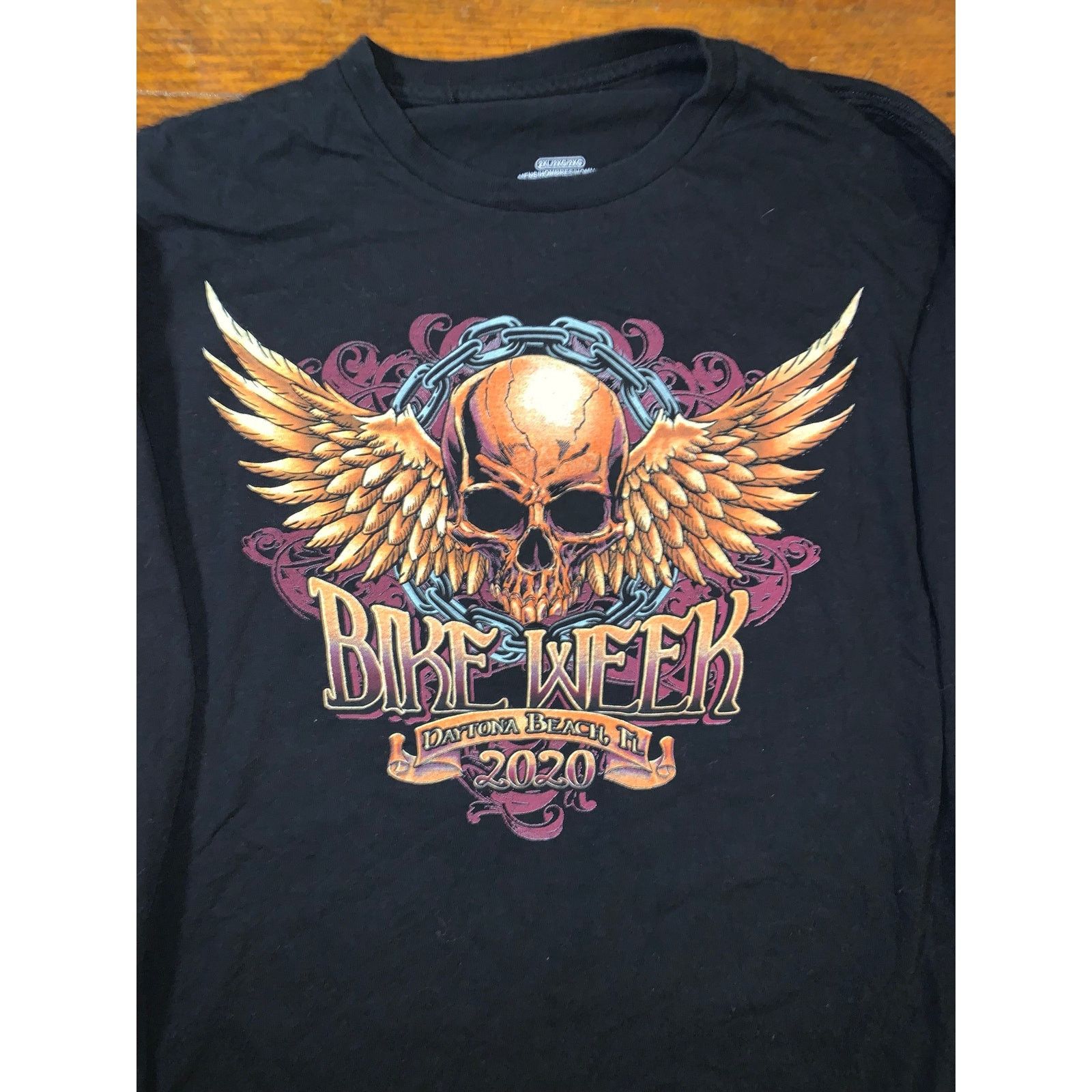 Harley Davidson × Other Bike Week 2020 Long Sleeve T Shirt 2XL Black Skull Biker Size US XXL / EU 58 / 5 - 4 Thumbnail