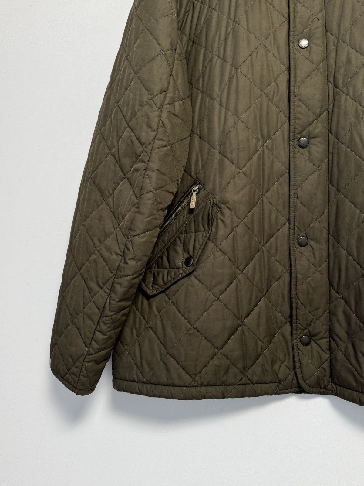 Barbour men's Barbour Chelsea Sportquilt Quilted Olive Field Jacket Size US XL / EU 56 / 4 - 3 Thumbnail