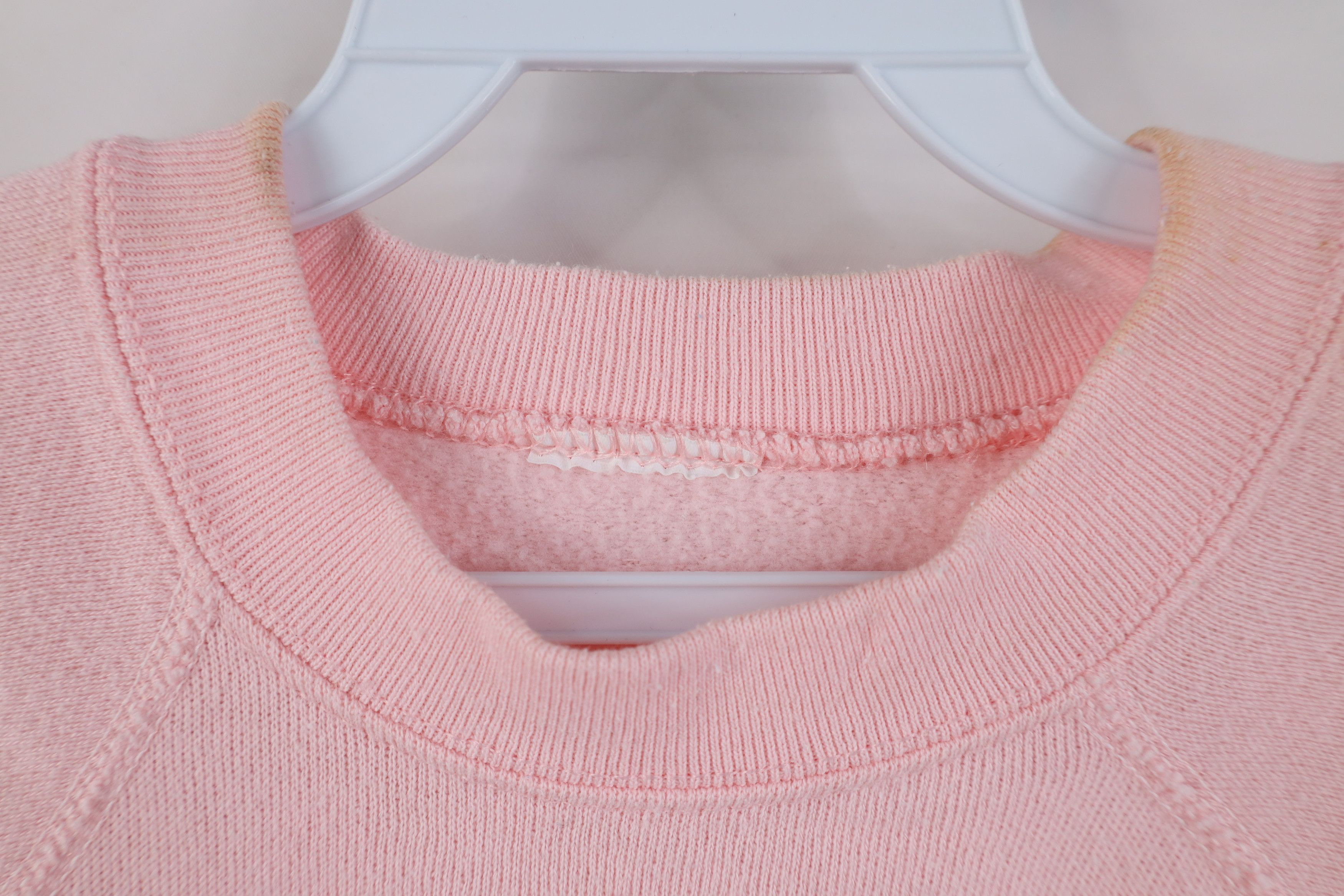 Vintage Vintage 80s 90s Streetwear Blank Crewneck Sweatshirt Pink Size S / US 4 / IT 40 - 4 Thumbnail