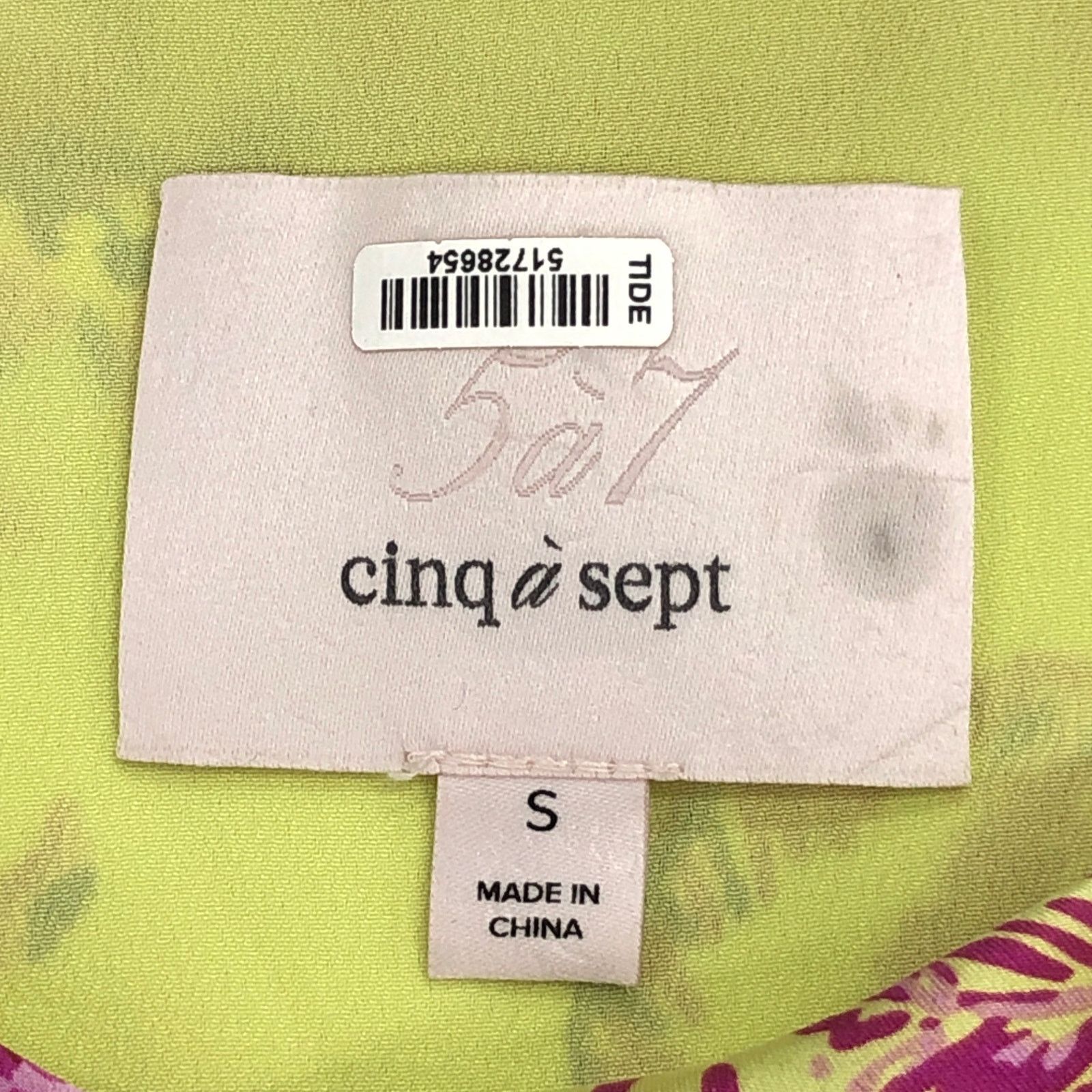 Cinq a Sept Cinq A Sept 5a7 Size S Top Nanon Gathered Sleeveless Orchids Size S / US 4 / IT 40 - 12 Thumbnail
