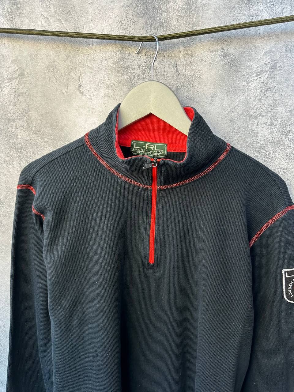 Lauren Ralph Lauren Lauren Ralph Lauren Vintage 1/4 Zip Waffle Sweater LOGO Size XL / US 12-14 / IT 48-50 - 5 Thumbnail