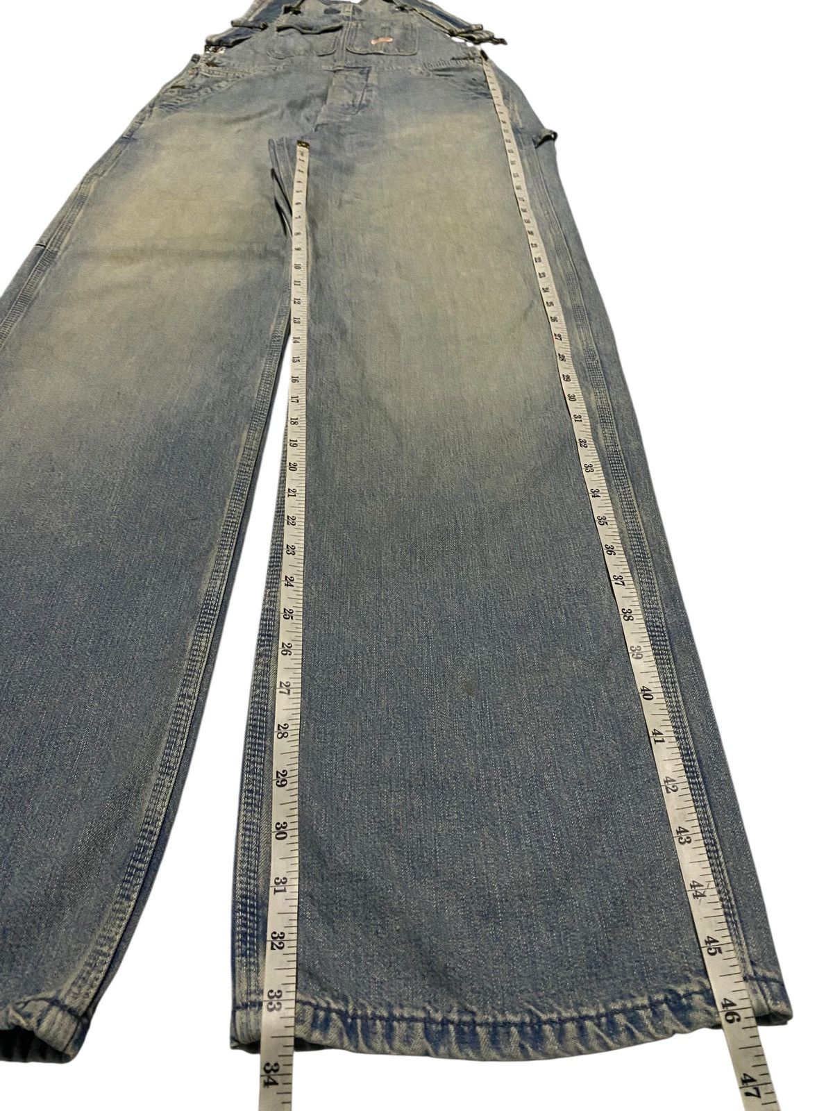 Edwin Vintage 60s Edwin One O One Rusty Wide Leg Work Wear Overall Size US 32 / EU 48 - 16 Thumbnail