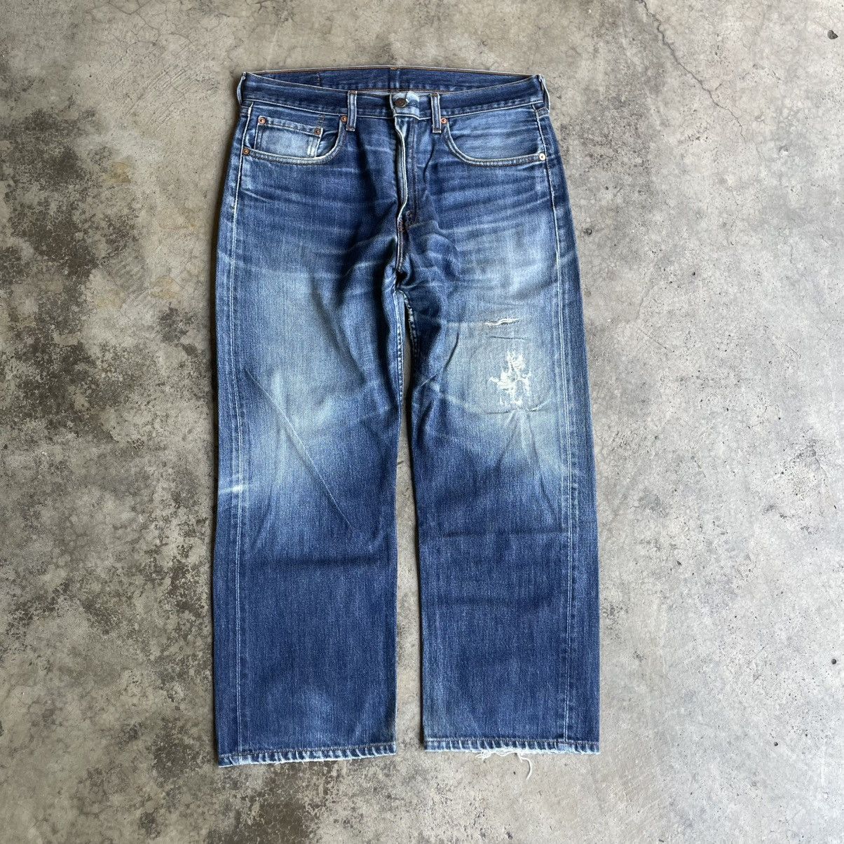 Levi's Vintage Clothing 🔥Vintage Levis 512 Stoned Washed Ripped Distress Denim Jeans Size US 36 / EU 52 - 1 Thumbnail
