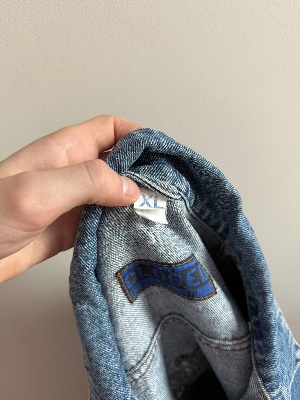 Marithe + Francois Girbaud Vintage Boxy Closed MFG Tibet Nepal Overland Denim Jacket Size XL / US 12-14 / IT 48-50 - 8 Thumbnail