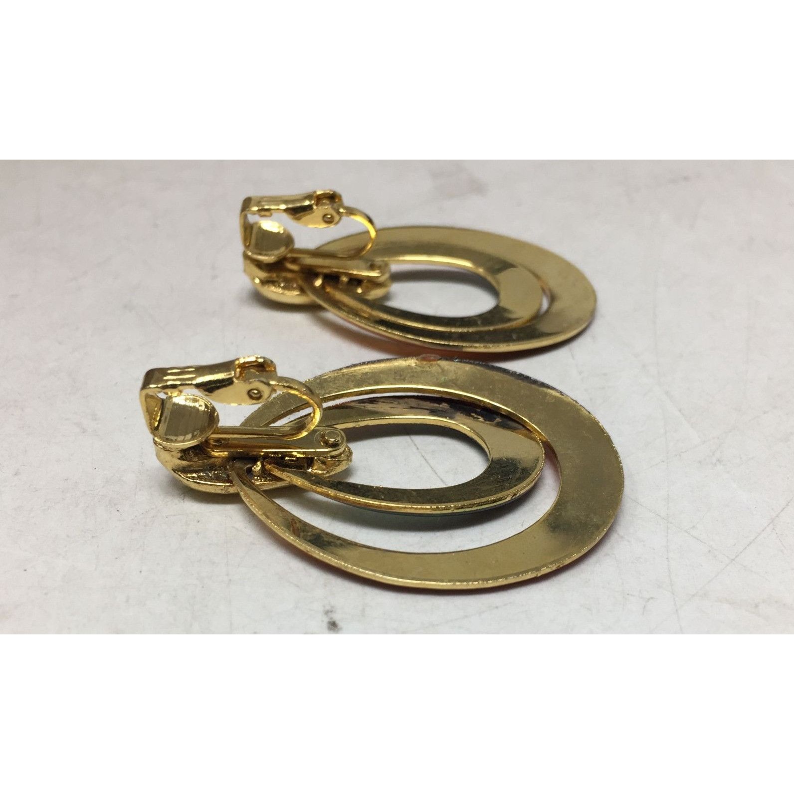 Other Women's Gold Tone Orange and Green Earrings Size ONE SIZE - 3 Thumbnail