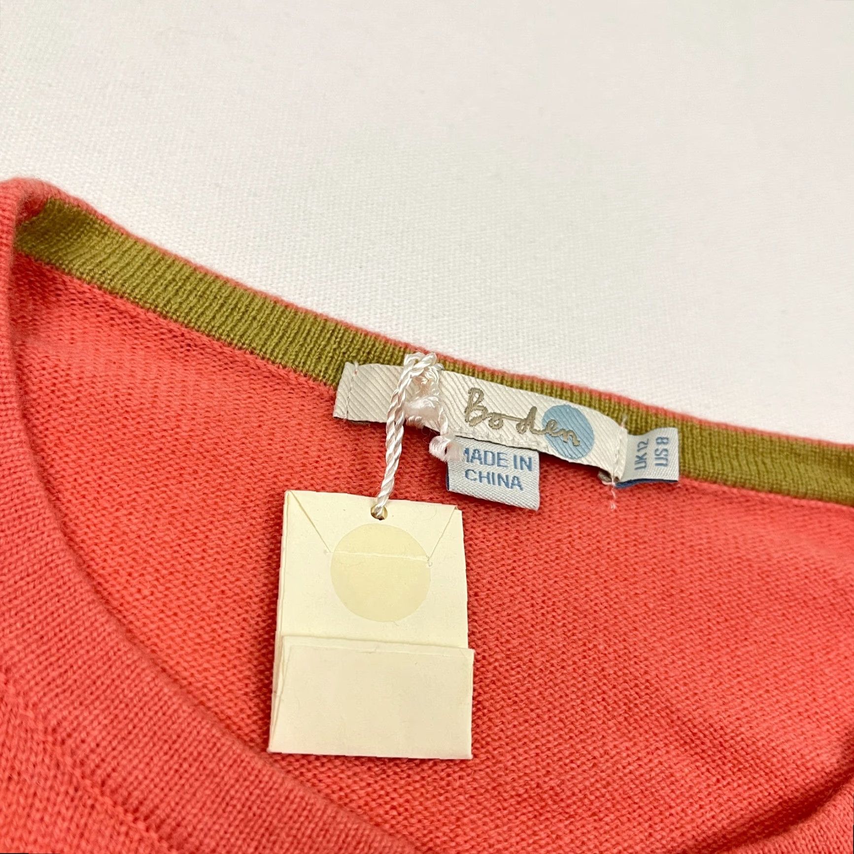Boden Boden Cardigan Women US 8 Pink Cropped Crewneck Cashmere 3/4 Sleeve Casual Workwear Size M / US 6-8 / IT 42-44 - 2 Thumbnail