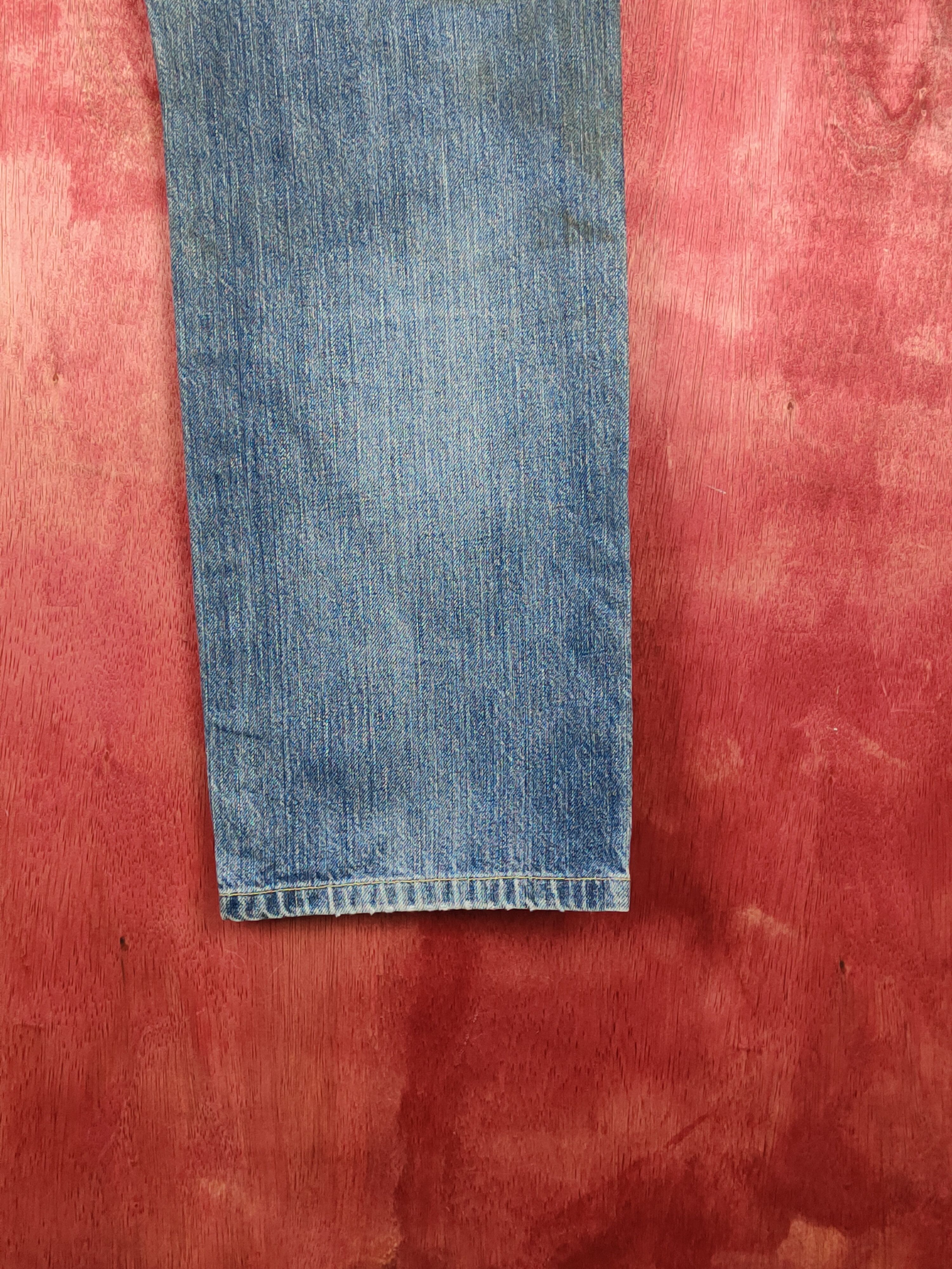 Japanese Brand Uniqlo Blue Distressed Multipocket Denim #S1612 Size US 31 - 12 Thumbnail