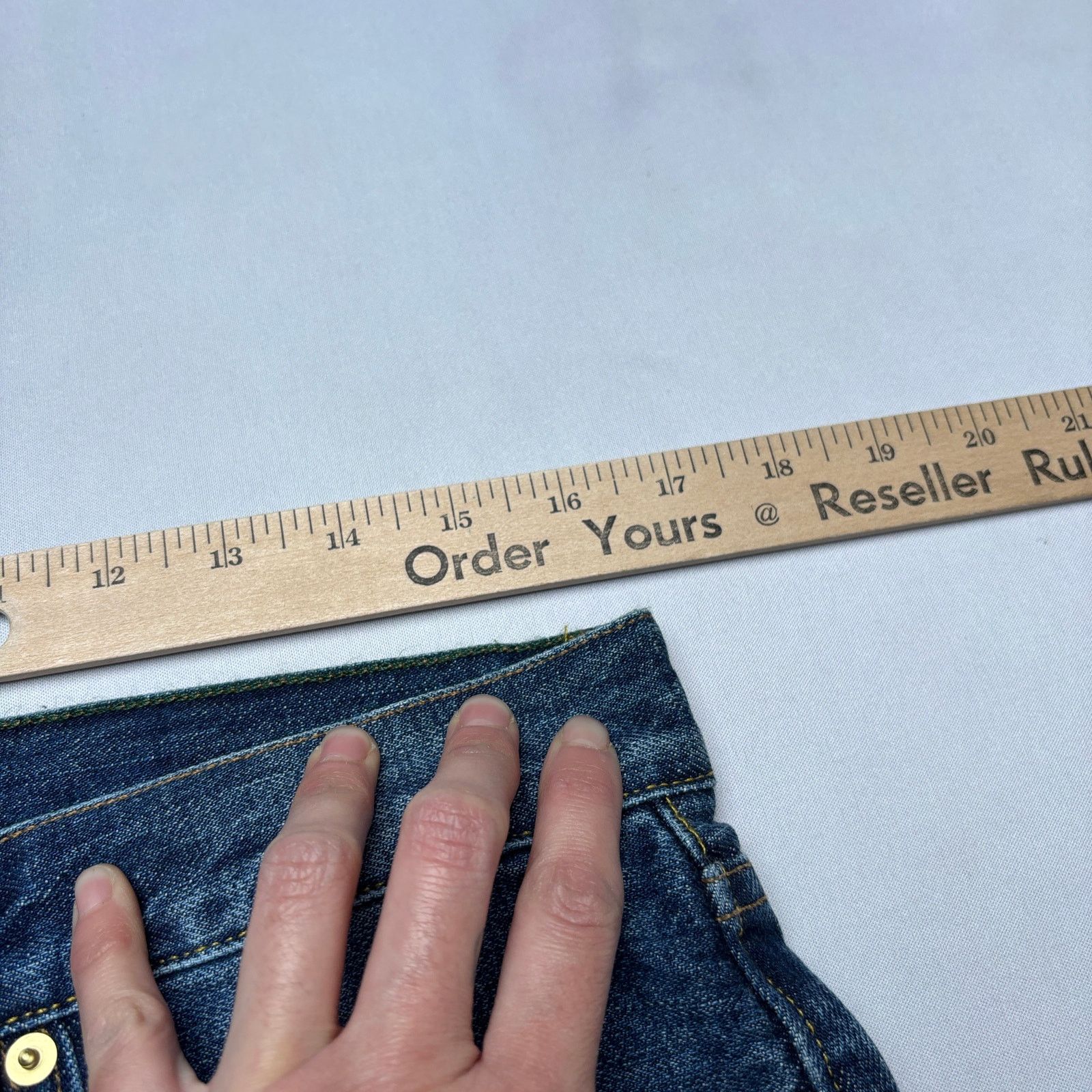 Sid Mashburn $325 Sid Mashburn Japanese Selvedge Deep Indigo Jeans 33x32 Size US 33 - 7 Thumbnail